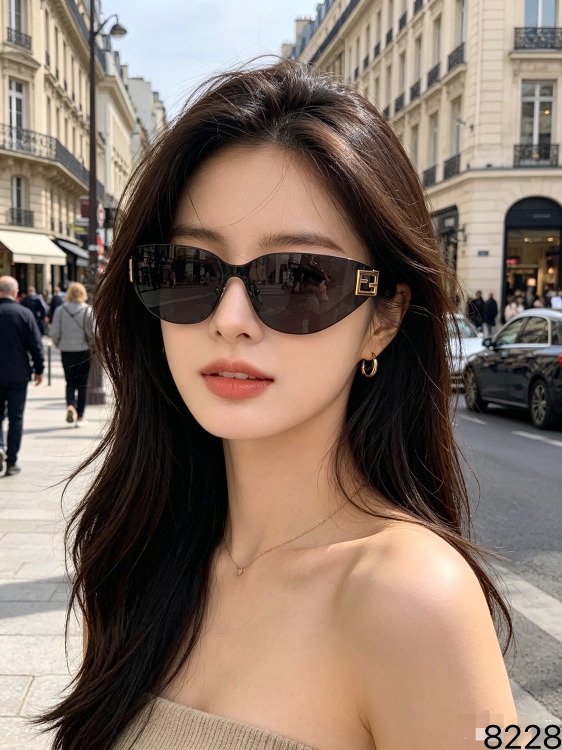 🔥🔥Louis vuitto*2026春夏新款酷黑发箍墨镜女高级感时尚无边框连体镜片太阳镜男潮