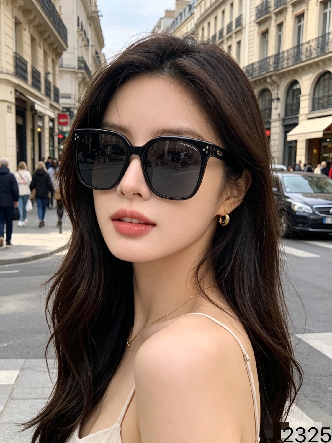 🔥🔥Louis vuitto*百搭素颜冰氛围感偏光太阳镜男女款防紫外线遮阳防晒墨镜