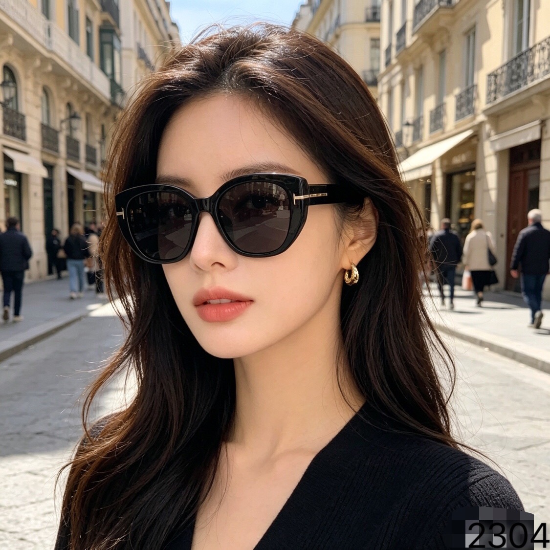 🔥🔥Tom For*新款偏光太阳眼镜猫眼高级感时尚穿搭款防紫外线户外开车墨镜