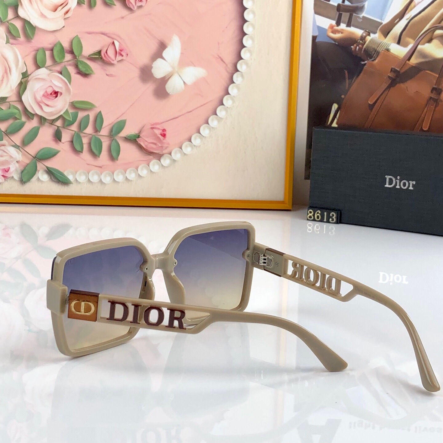 🔥🔥Dio*新款欧美太阳镜方框时尚潮流百搭墨镜女款开车防紫外线