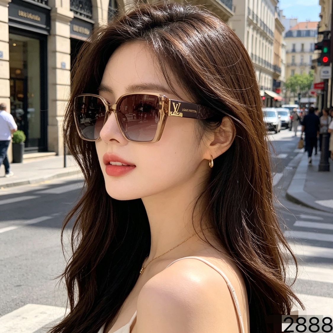 🔥🔥Louis vuitto*2026潮流方框新款欧美太阳眼镜潮女网红时尚复古墨镜