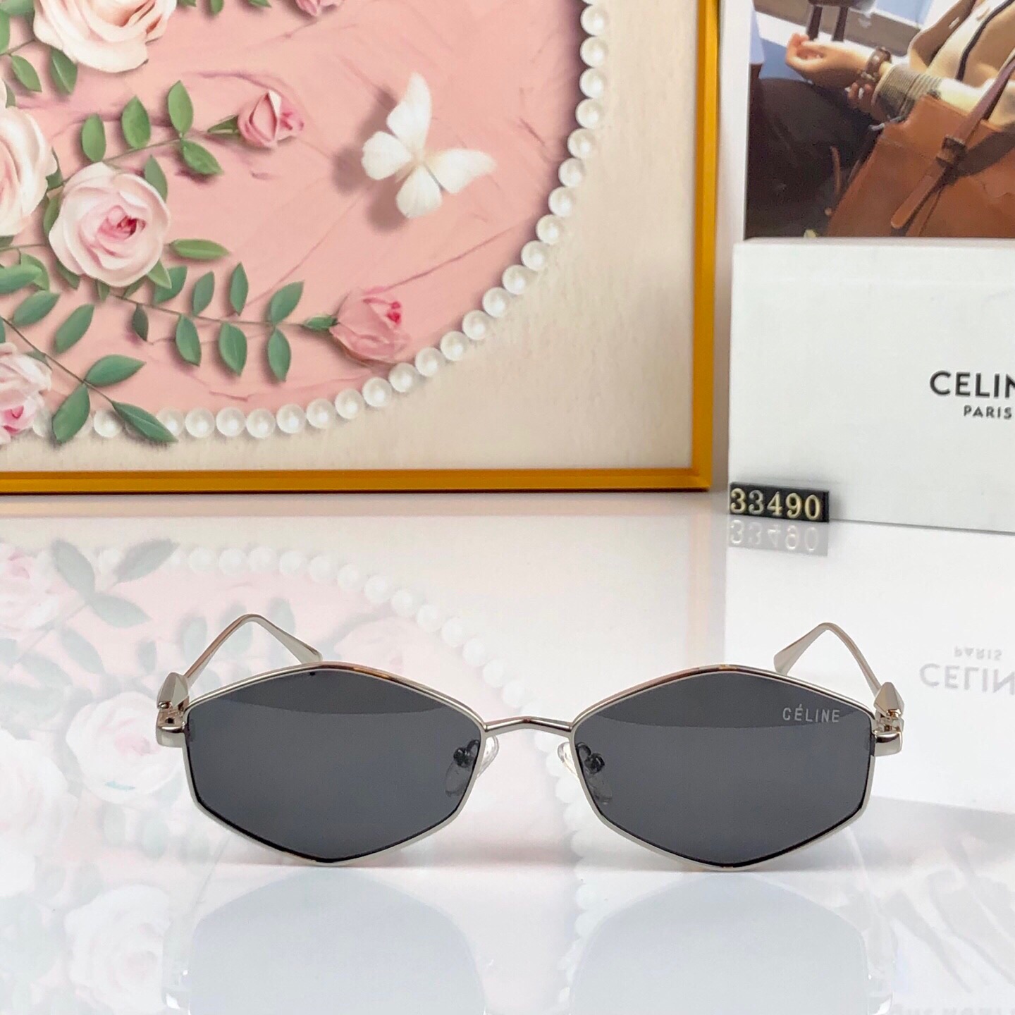 🔥🔥Celin*【品质】轻奢简约/高清尼龙镜高级感潮流时尚百搭墨镜男女太阳镜