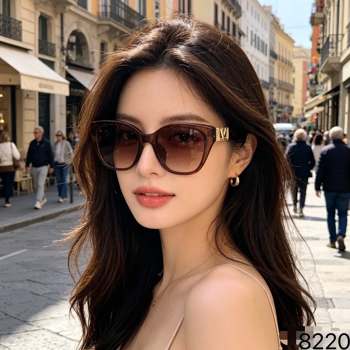 🔥🔥新款时尚太阳镜女欧美驾驶方框时尚穿搭墨镜 风街拍防紫外线潮
