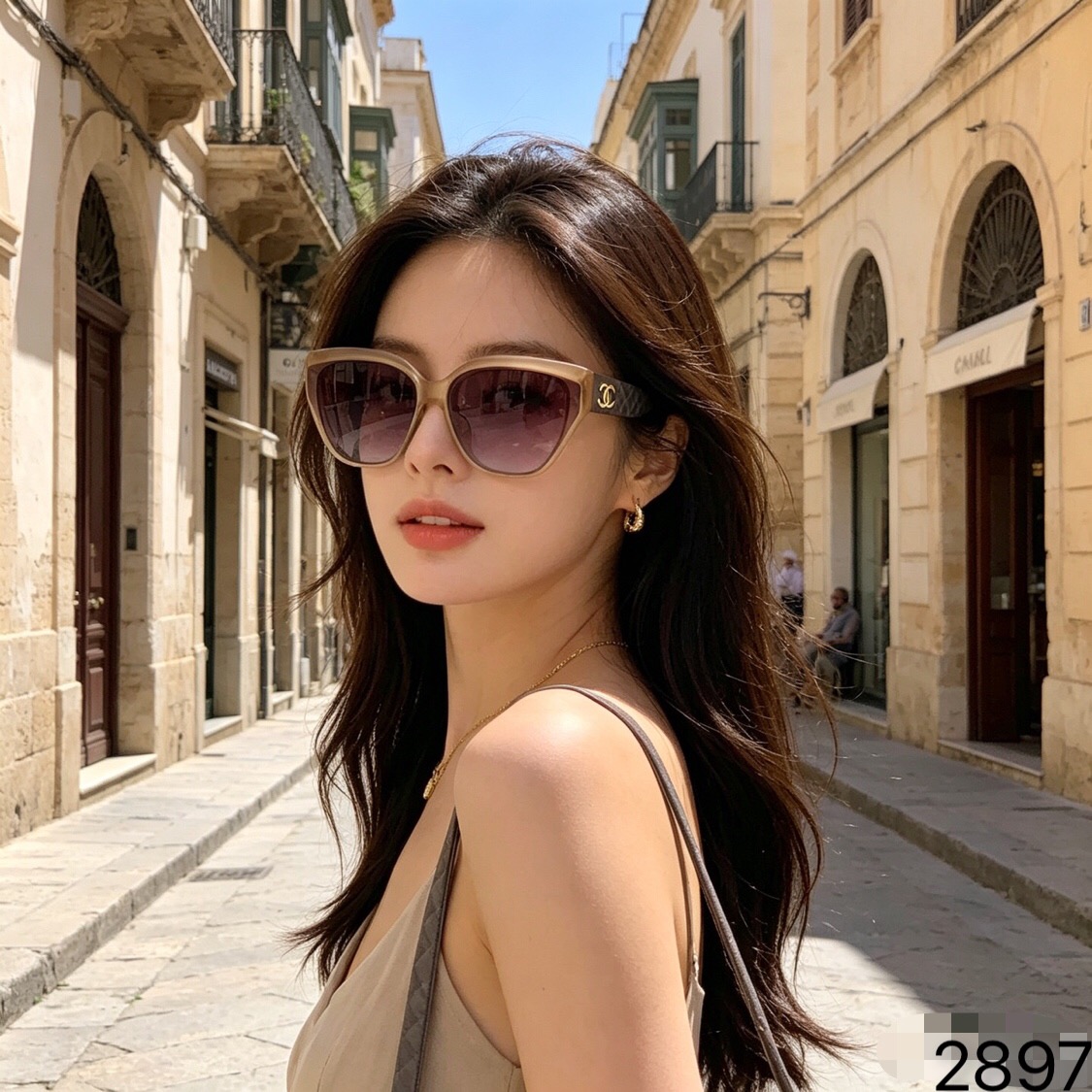 NO:827198,Chane* Women's Trendy 2026 New Small Frame Personalized Internet Celebrity Style High-End Sunglasses High-Looking Driving Vacation Sunglasses Glasses Sunglasses Sunglasses, Glasses, chanel19860909Chane*女潮2026新款小框个性网红风高级感墨镜高颜值开车度假太阳镜眼镜墨镜太阳镜,眼镜,chanel,glasses