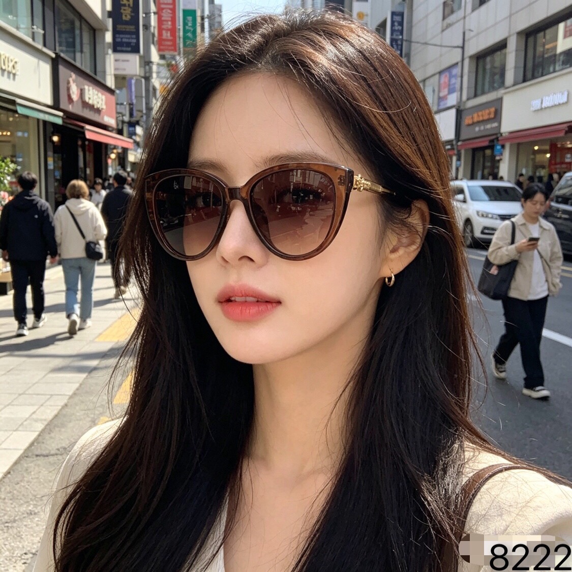 🔥🔥欧美甜酷辣妹风猫眼小脸太阳镜2026新款墨镜女造型ins网红韩系潮