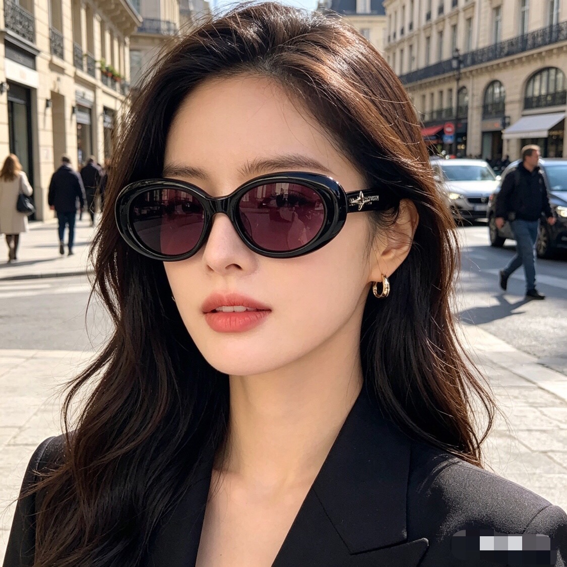 🔥🔥106LOCO高版本太阳眼镜男女士墨镜椭圆形板材金属防紫外线护眼