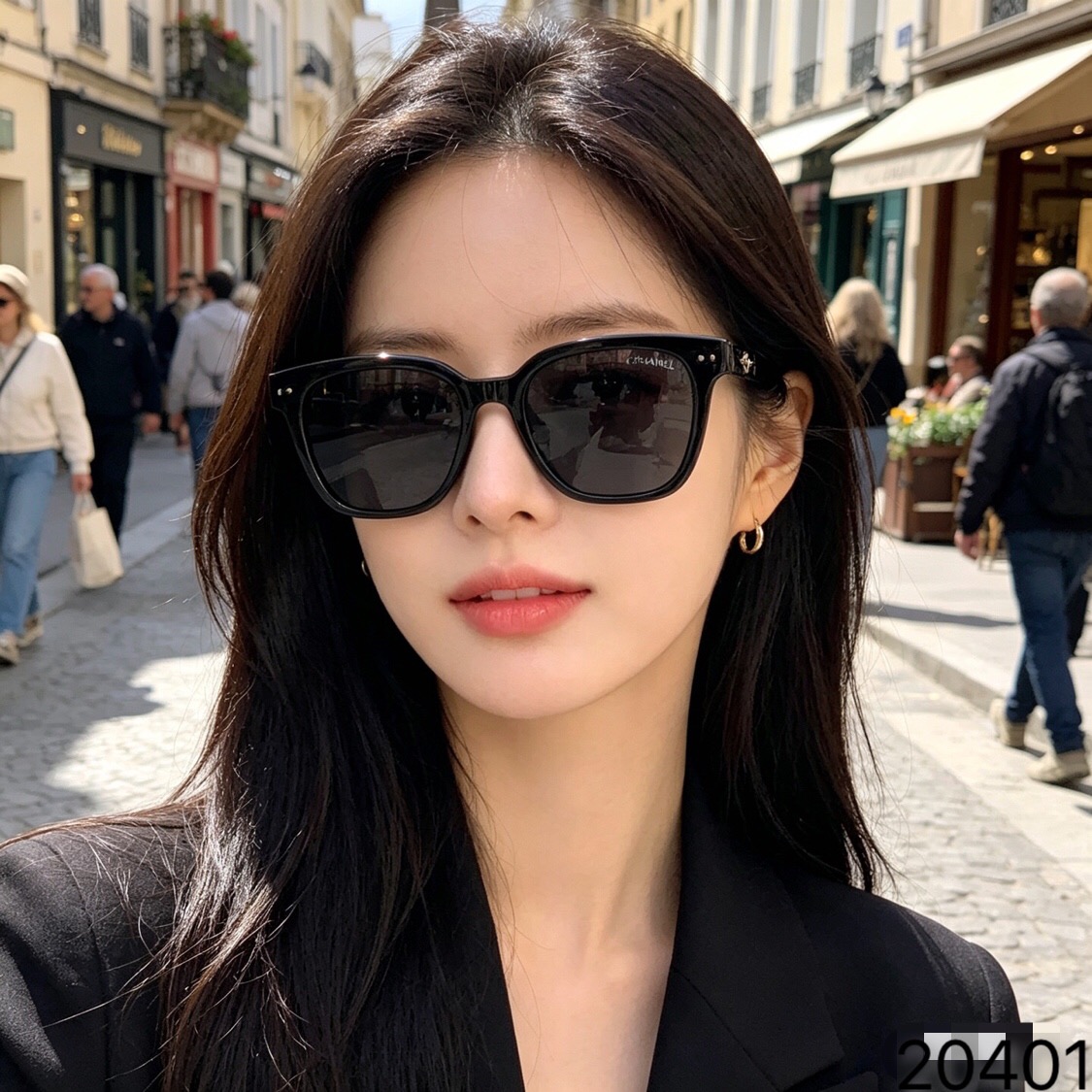 🔥🔥Chanel*2026新款超轻大框偏光墨镜女款高级感适合方圆脸防晒太阳眼镜