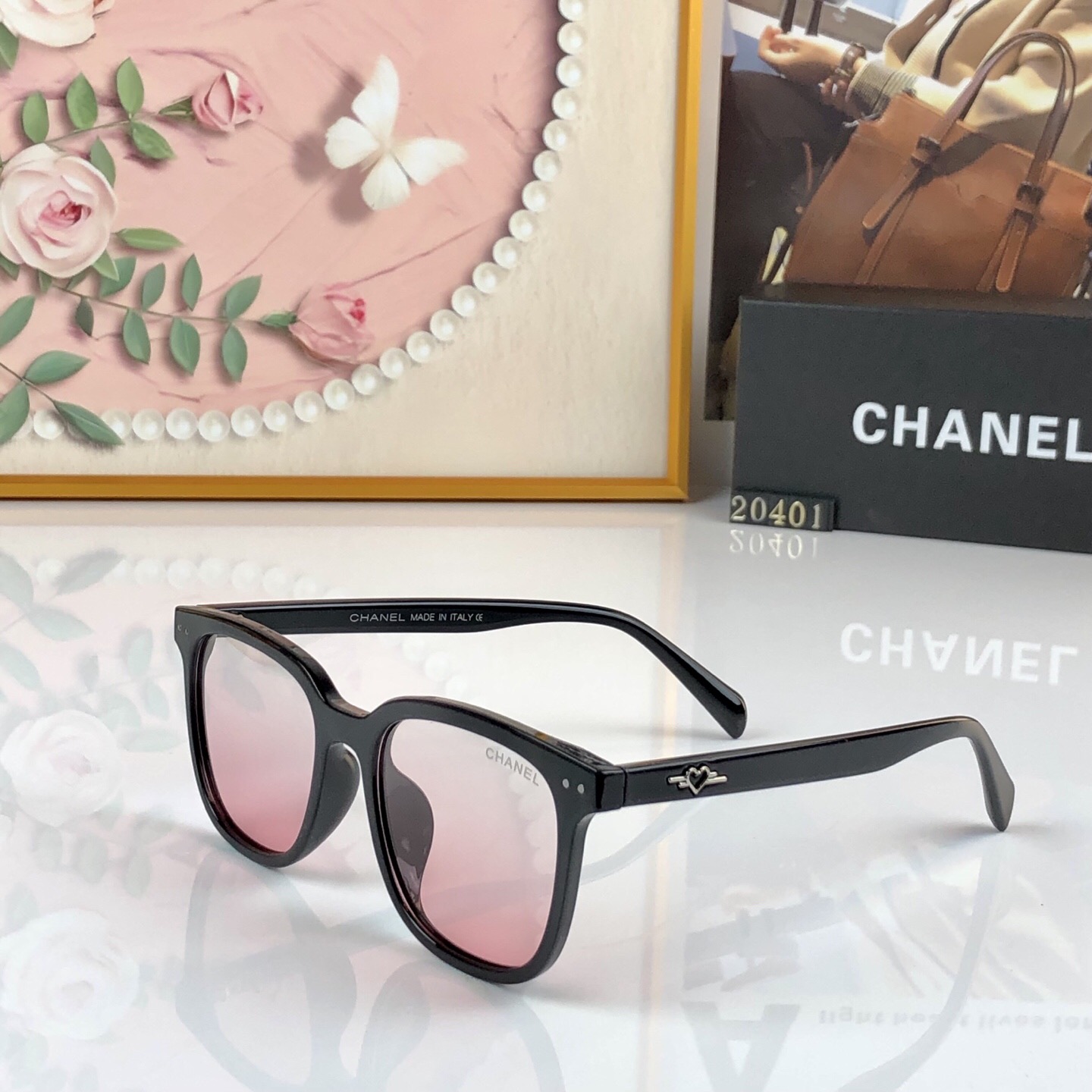 🔥🔥Chanel*2026新款超轻大框偏光墨镜女款高级感适合方圆脸防晒太阳眼镜