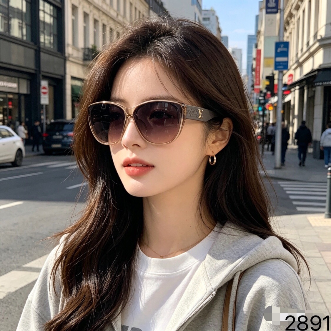 🔥🔥Louis vuitto*新款高级感女士复古时尚墨镜网红潮流街拍太阳眼镜