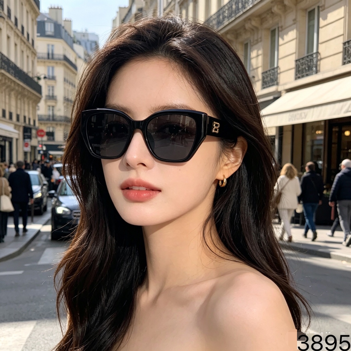 🔥🔥Chane*2026年新款太阳镜女高级感猫眼潮流墨镜个性大框太阳眼镜