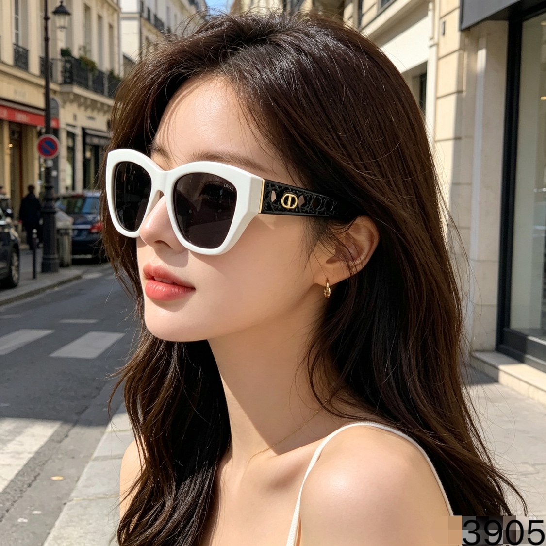 🔥🔥Dio*欧美时髦高级感太阳眼镜网红同款时尚方框太阳镜新款女潮复古墨镜