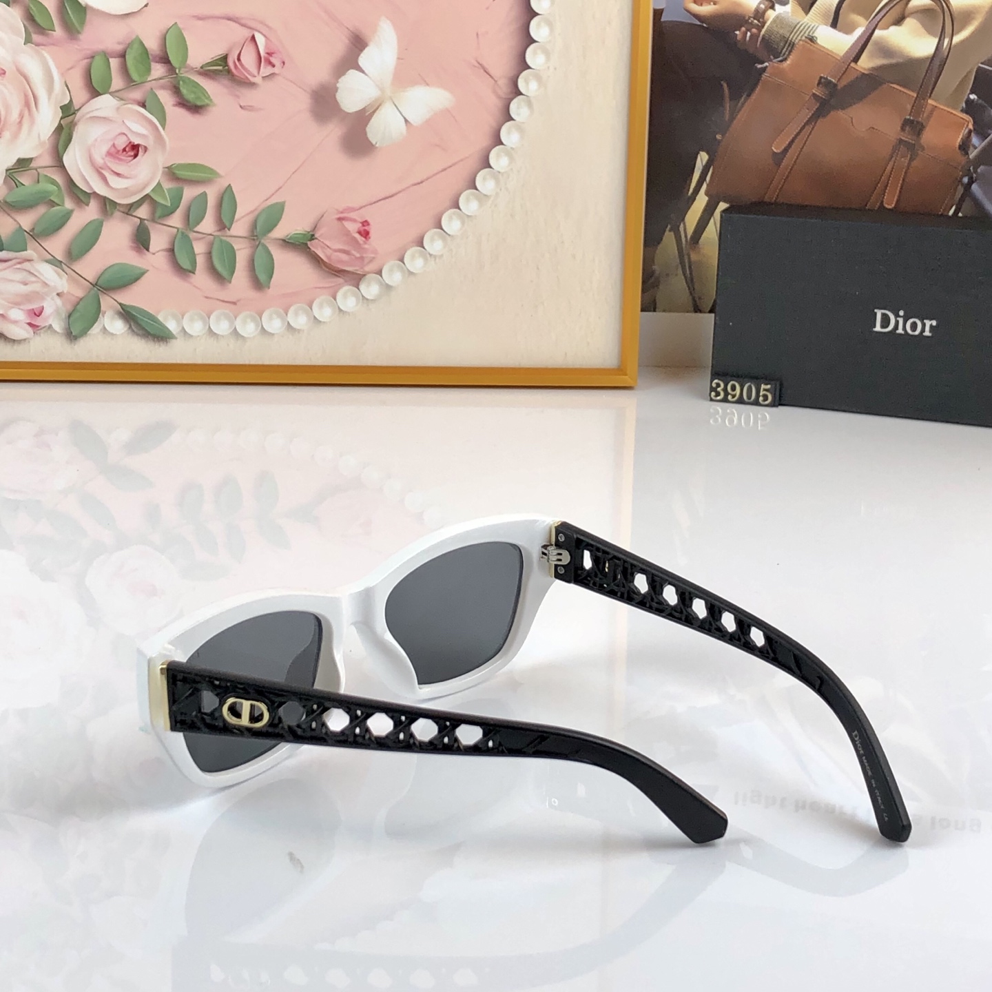 🔥🔥Dio*欧美时髦高级感太阳眼镜网红同款时尚方框太阳镜新款女潮复古墨镜