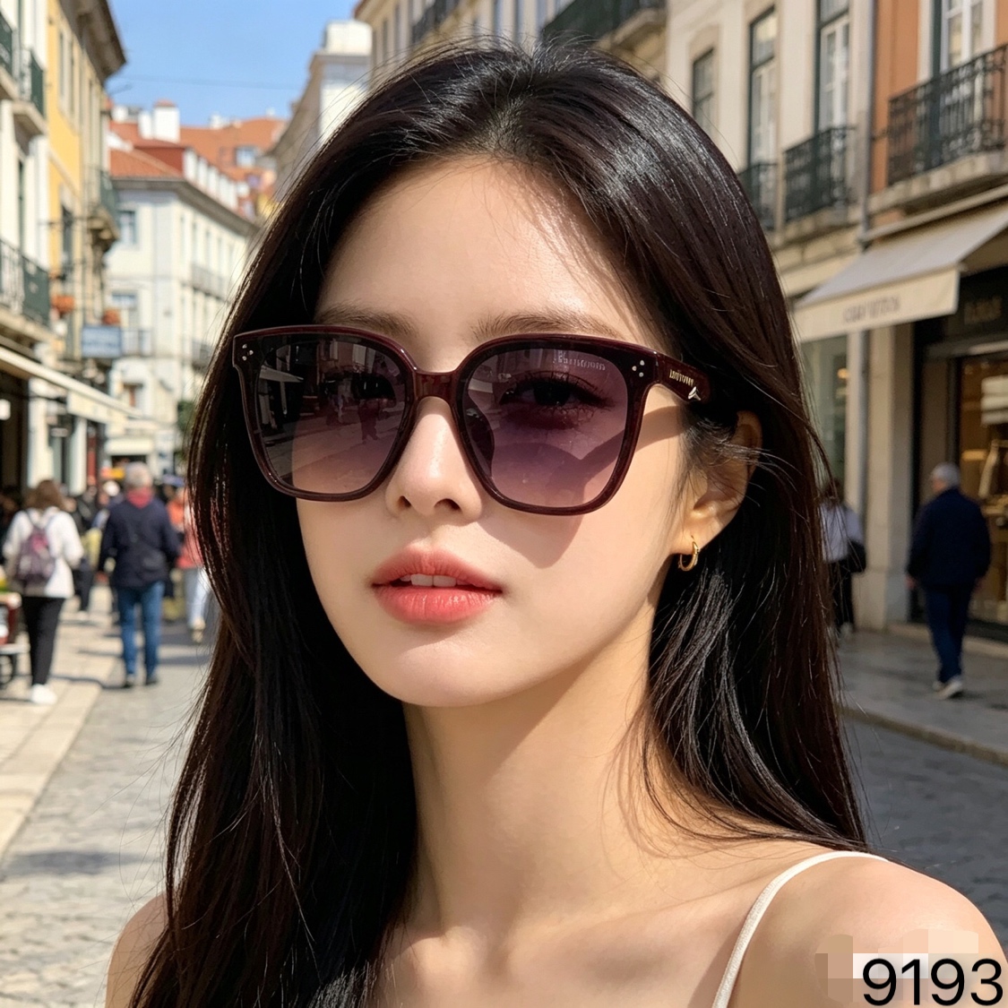 🔥🔥Louisvuitto*欧美时髦高级感太阳眼镜网红同款时尚方框太阳镜新款女潮复古墨镜