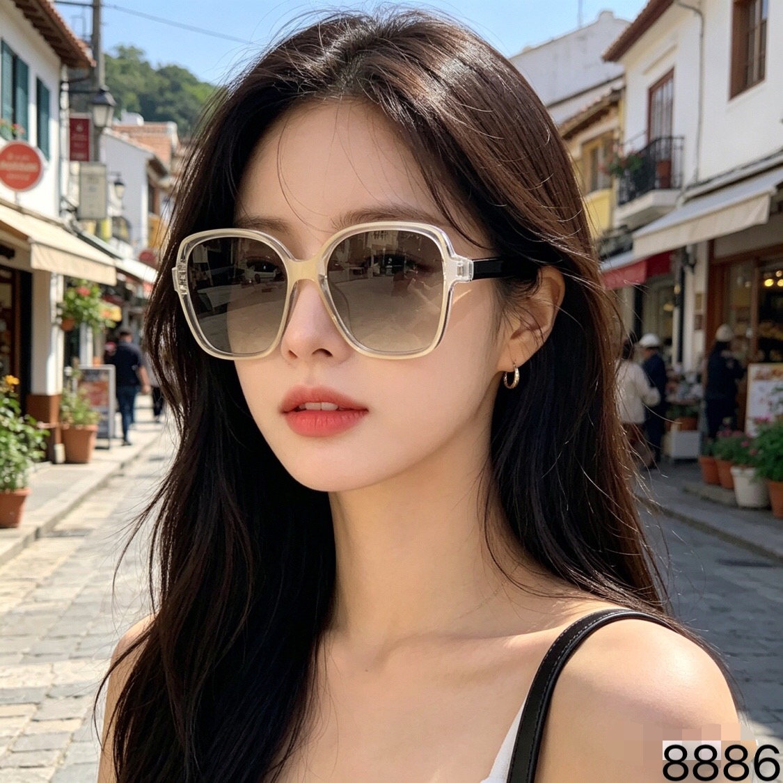 🔥🔥Prad*轻奢新款男女时尚太阳镜驾驶出游度假旅游墨镜逛街休闲墨镜