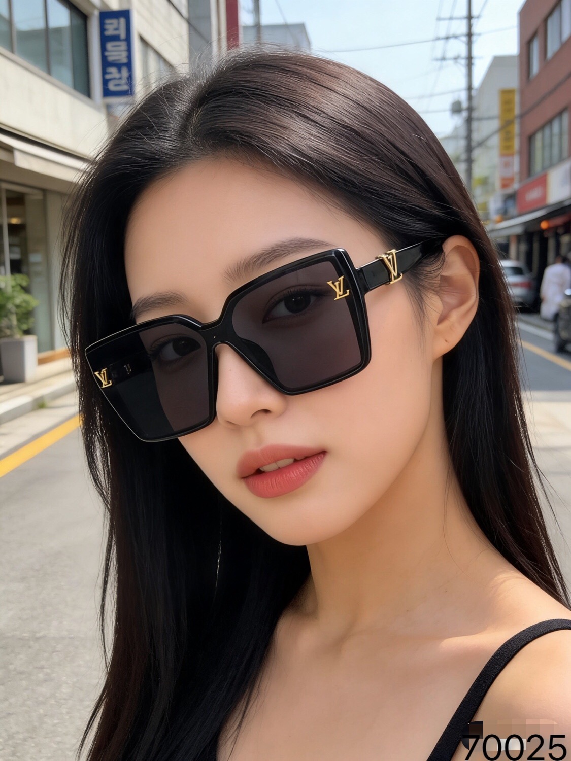 🔥🔥Louisvuitto*墨镜女大脸显瘦防紫外线ins韩版网红同款辣妹太阳镜防晒圆脸酷