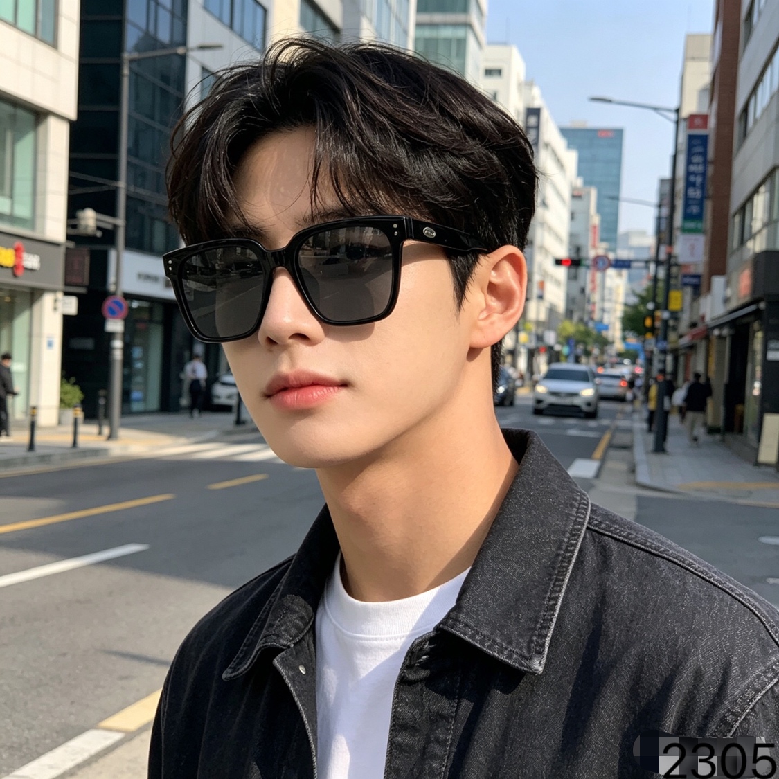 🔥🔥Chane*新款韩版潮款方框男女高级感夏季偏光太阳镜网红防晒可配度数墨镜