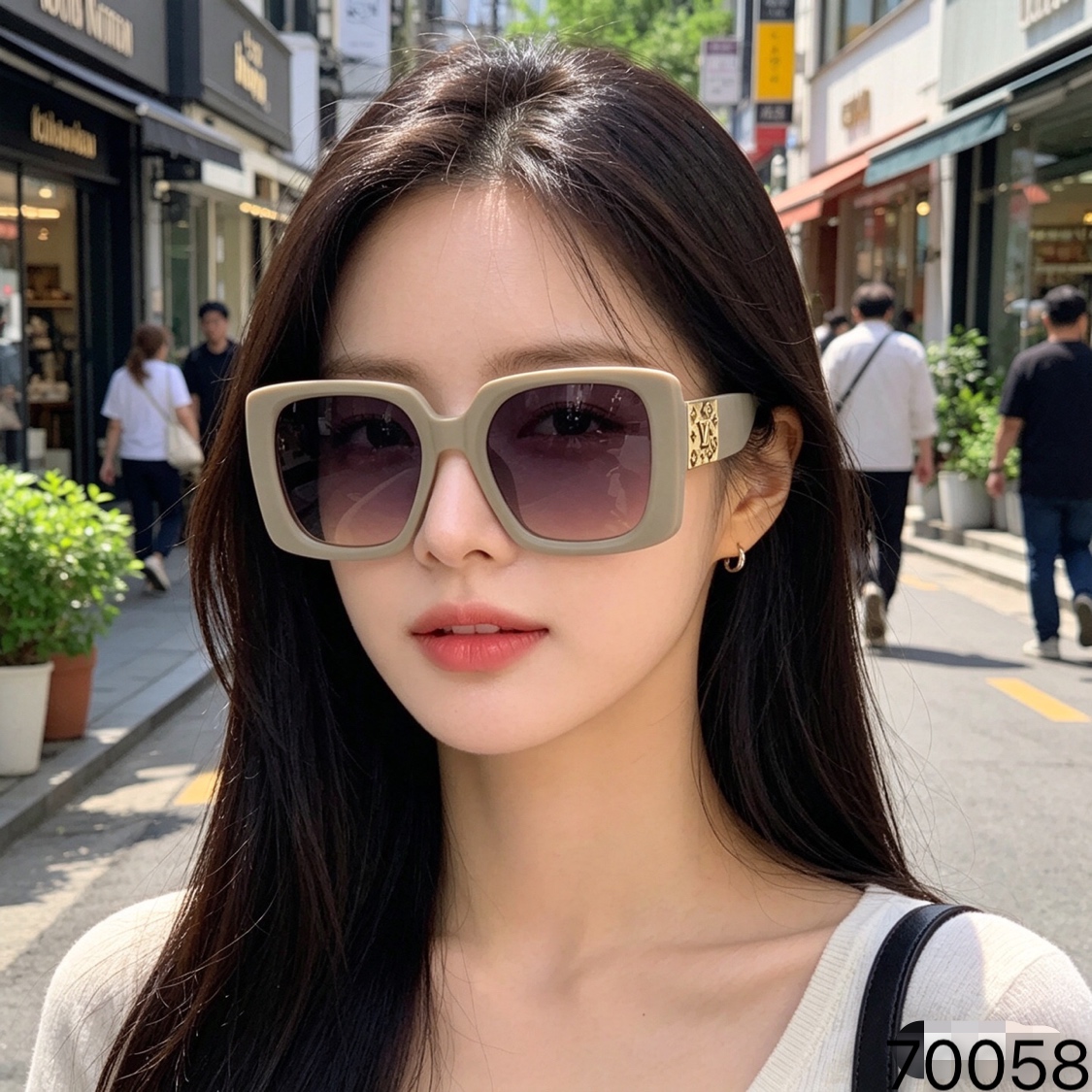 🔥🔥LOUISVUITTO*新款复古大框太阳镜女方形墨镜欧美潮流街拍网红太阳眼镜夏季