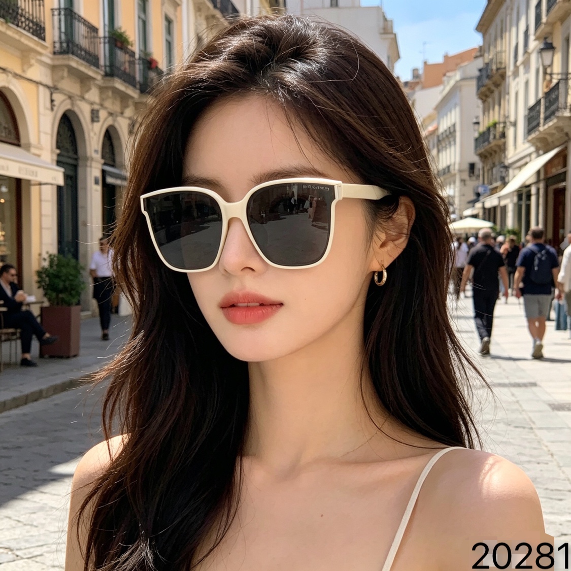 。LOUISVUITTO*2026新款时尚太阳镜防紫外线款大框墨镜高级感女款网红驾车遮阳镜