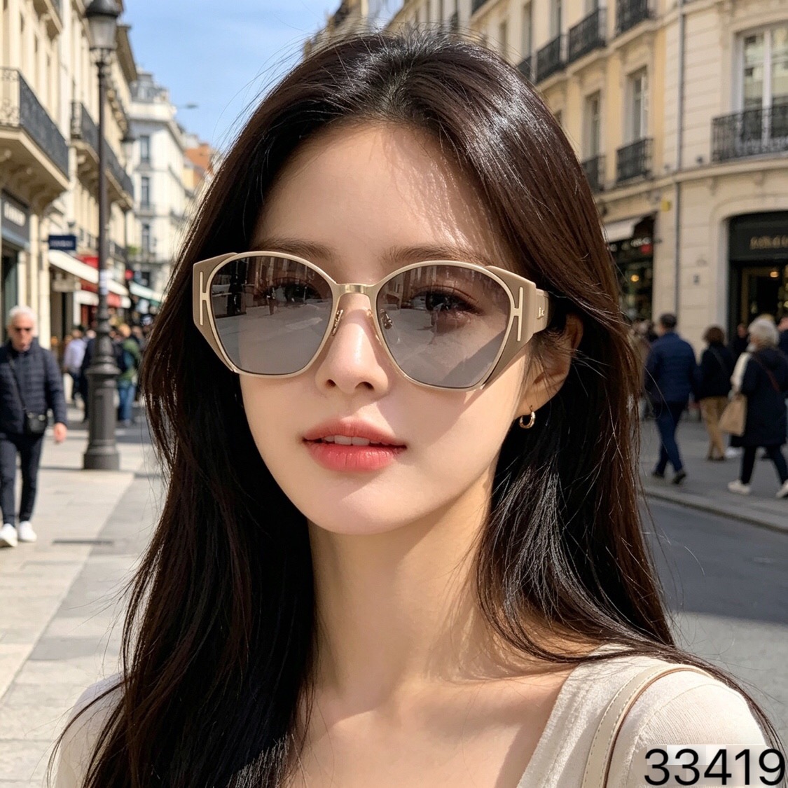 🔥🔥Dio*新款时尚潮流太阳眼镜网红同款街拍摆拍墨镜女防紫外线猫眼太阳镜
