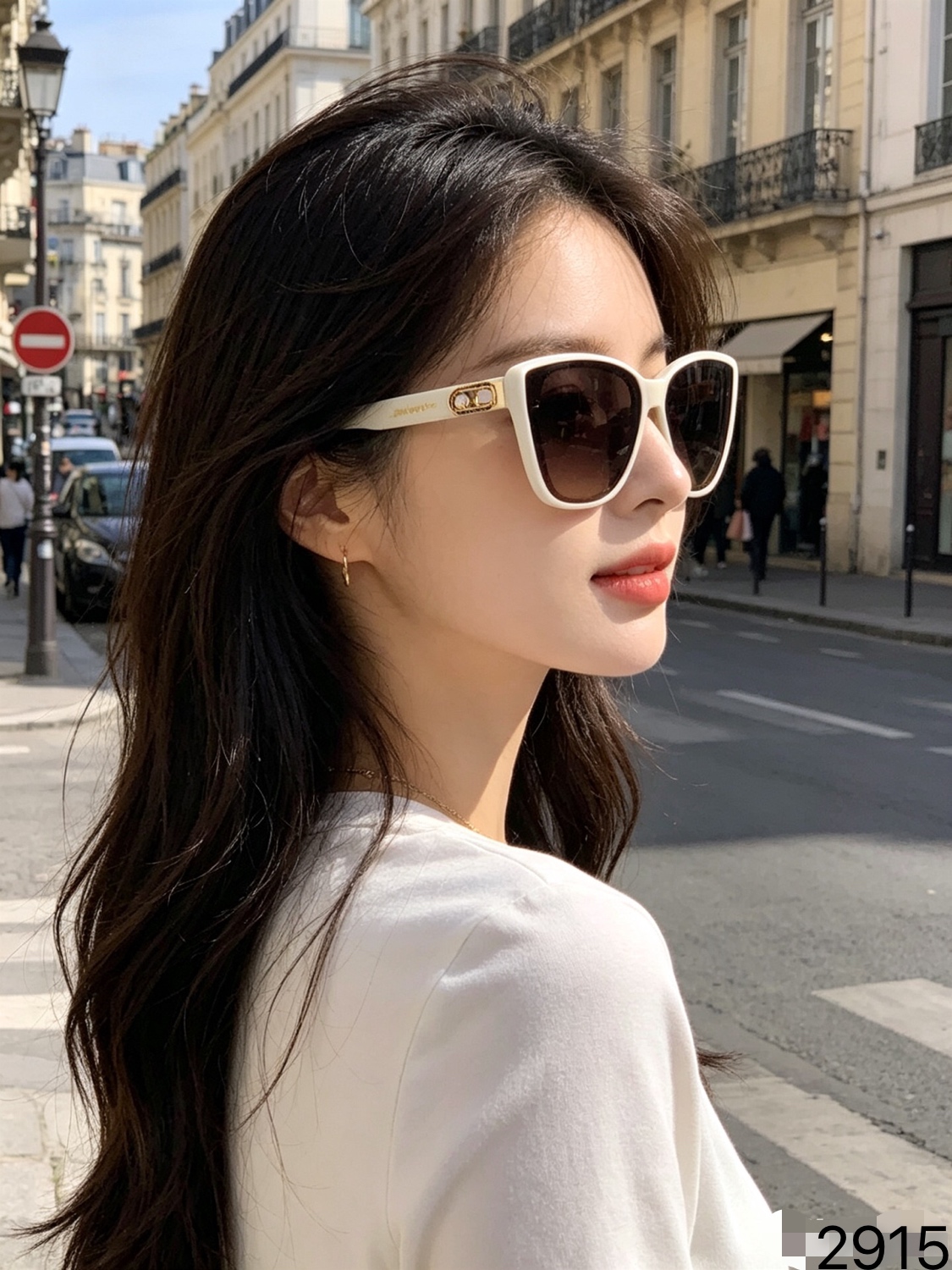 🔥🔥celin*新款时尚潮流太阳眼镜网红同款街拍摆拍墨镜女防紫外线猫眼太阳镜