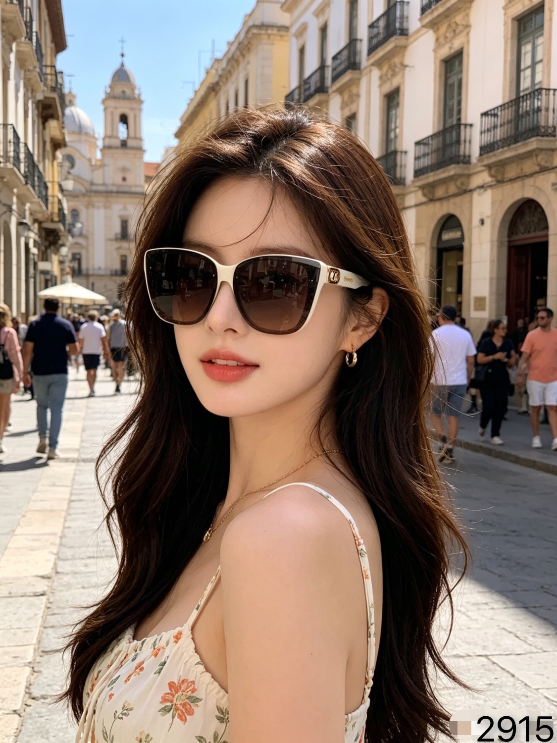 🔥🔥celin*新款时尚潮流太阳眼镜网红同款街拍摆拍墨镜女防紫外线猫眼太阳镜