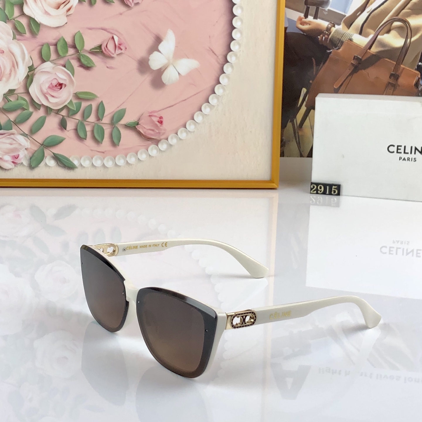 🔥🔥celin*新款时尚潮流太阳眼镜网红同款街拍摆拍墨镜女防紫外线猫眼太阳镜