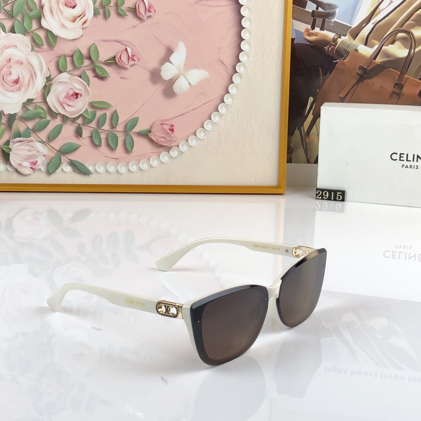 🔥🔥celin*新款时尚潮流太阳眼镜网红同款街拍摆拍墨镜女防紫外线猫眼太阳镜