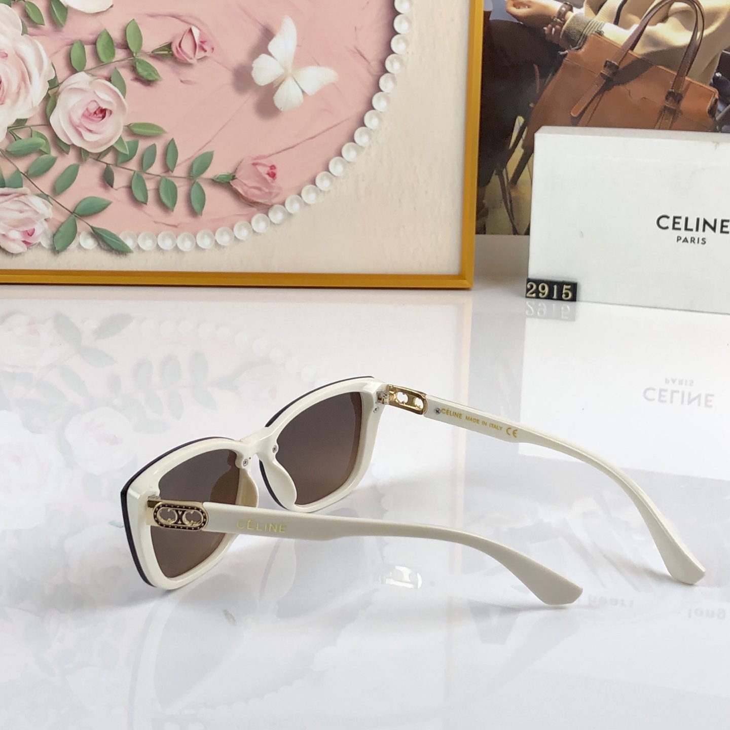 🔥🔥celin*新款时尚潮流太阳眼镜网红同款街拍摆拍墨镜女防紫外线猫眼太阳镜