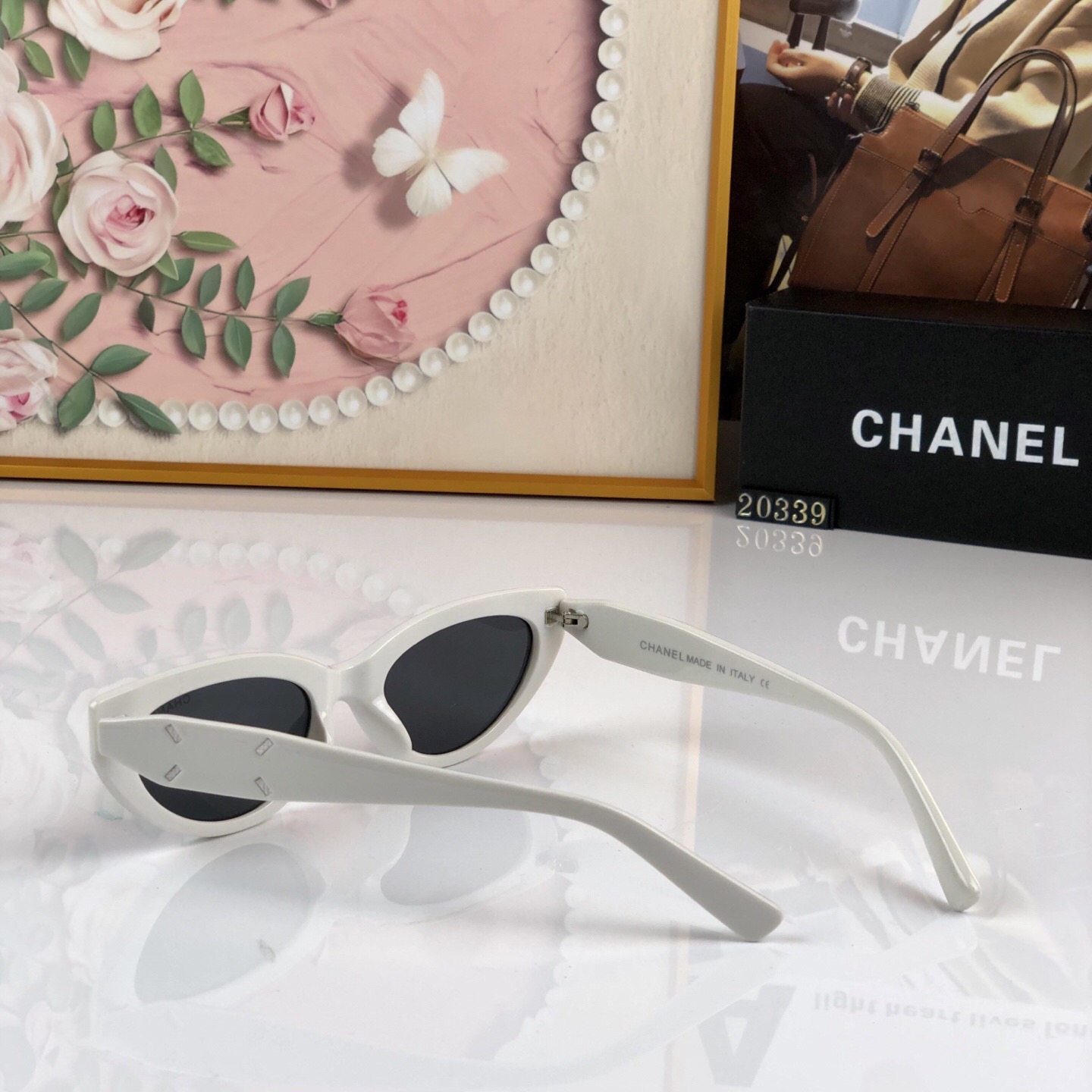 🔥🔥CHANE*新款时尚潮流太阳眼镜网红同款街拍摆拍墨镜女防紫外线猫眼太阳镜