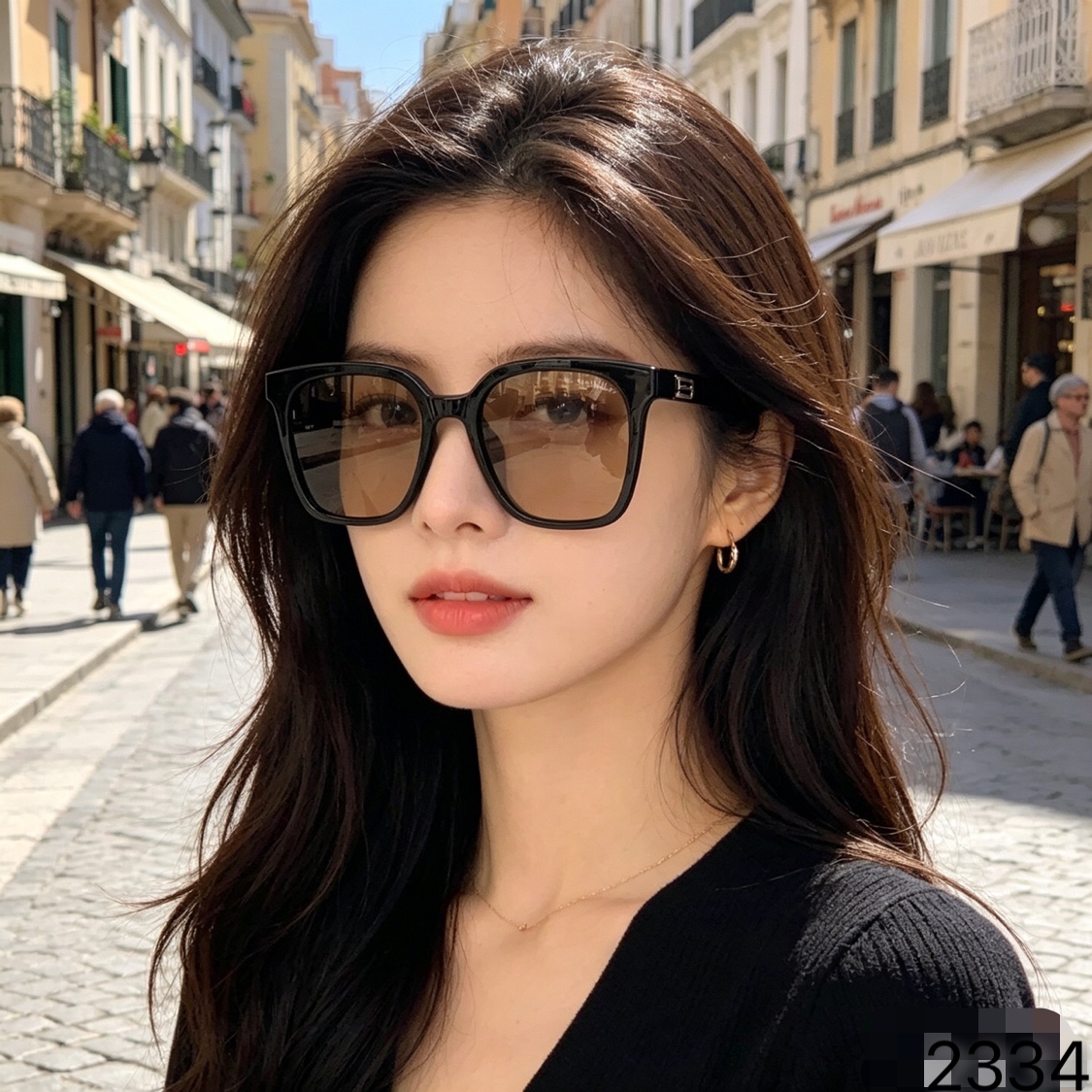 🔥🔥LOUISVUITTO*墨镜女款2026新款高级感美式时尚网红百搭显脸小辣妹太阳镜