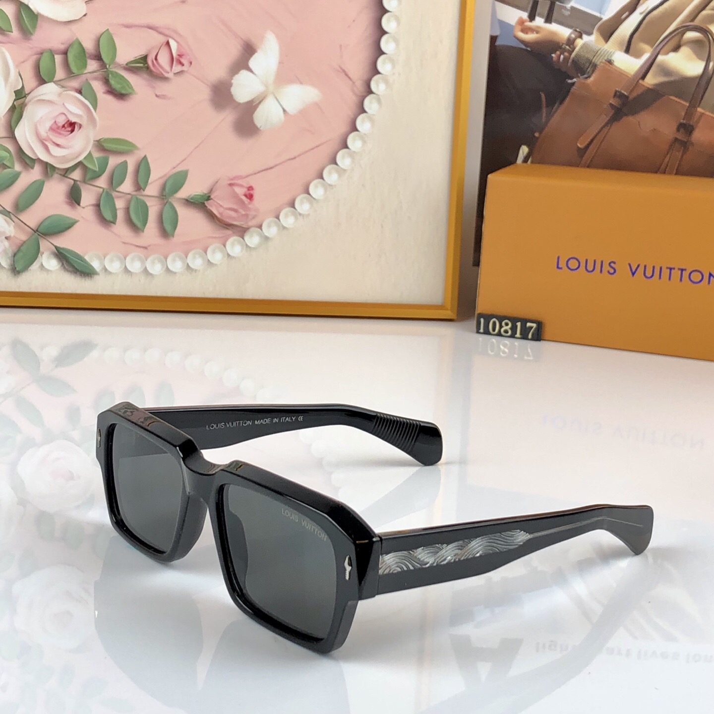 🔥🔥LOUISVUITTO*新款太阳眼镜轻奢时尚板材方框太阳眼镜男女同款太阳镜