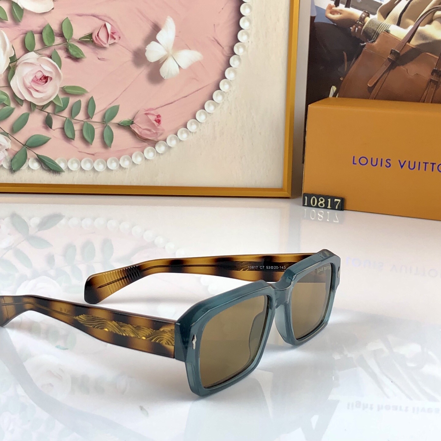 🔥🔥LOUISVUITTO*新款太阳眼镜轻奢时尚板材方框太阳眼镜男女同款太阳镜