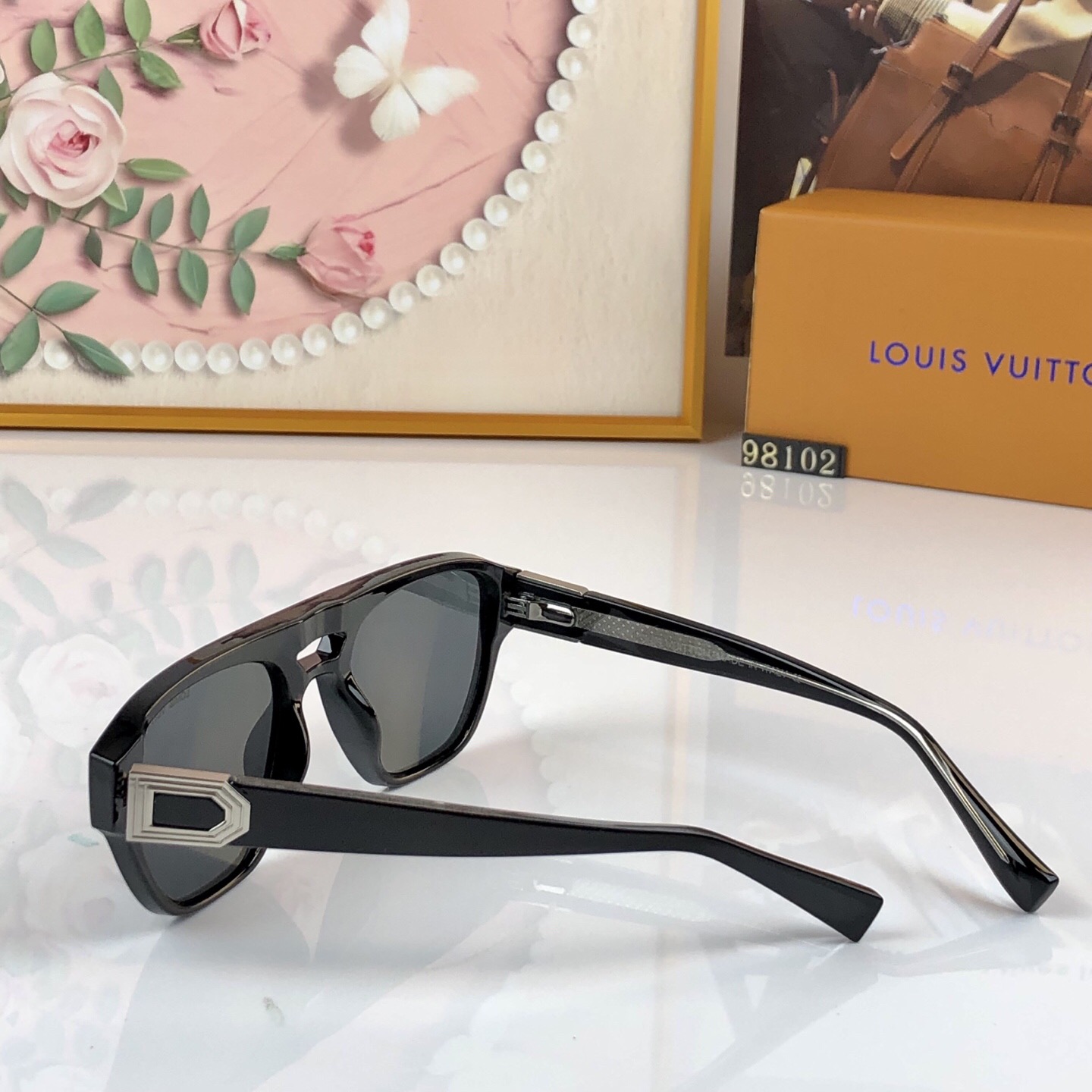 🔥🔥LOUISVUITTO*新款太阳眼镜轻奢时尚板材方框太阳眼镜男女同款太阳镜