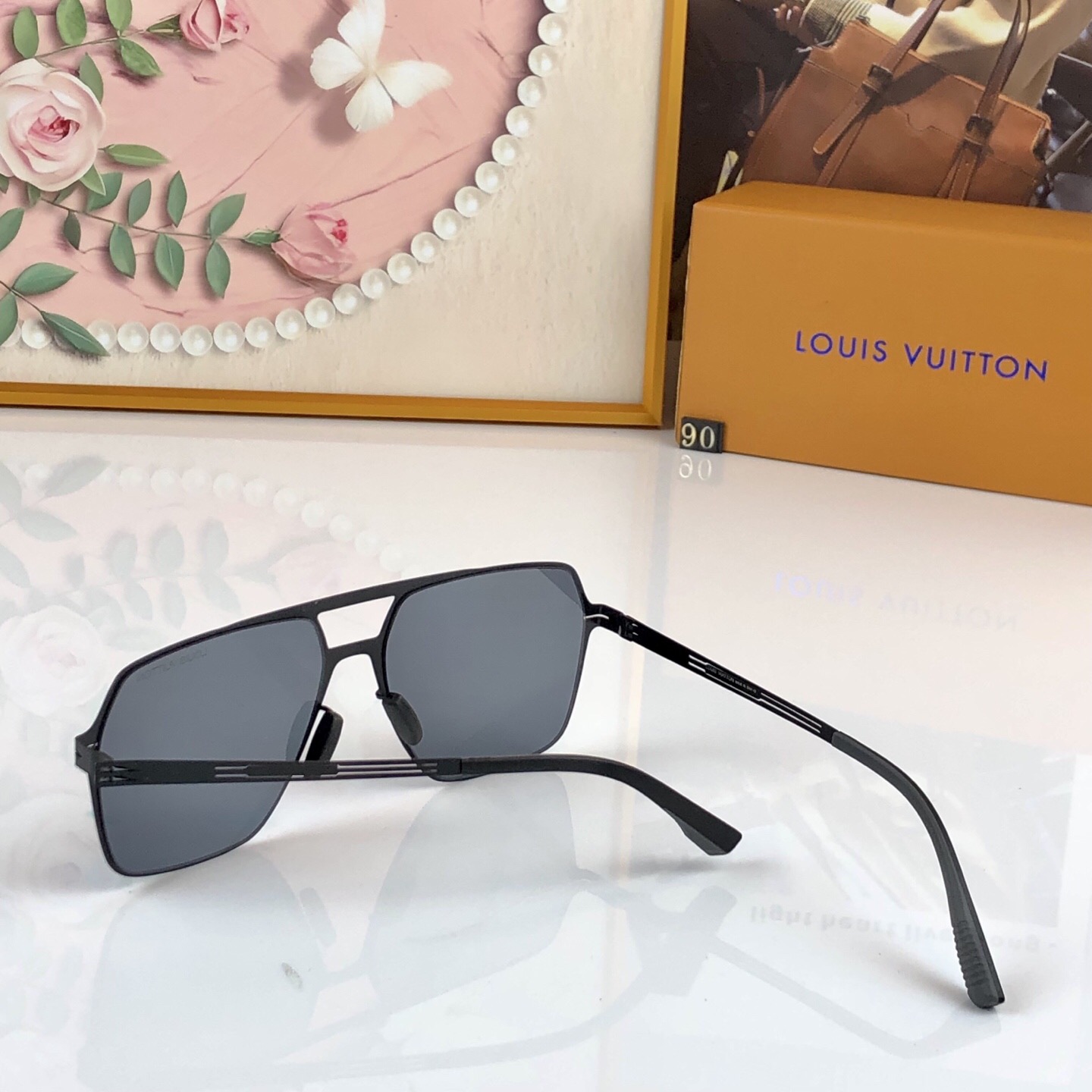 🔥🔥LOUISVUITTO*2026新款高端尼龙偏光防紫外线驾驶墨镜轻巧舒适双梁太阳眼镜