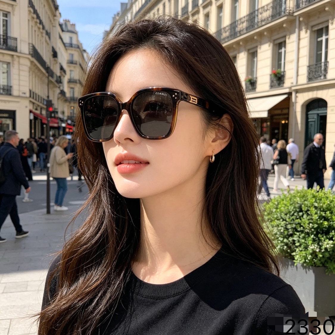 🔥🔥CHANE*2026春夏上新偏光大框方形太阳眼镜男女高级感显脸小防紫外线墨镜