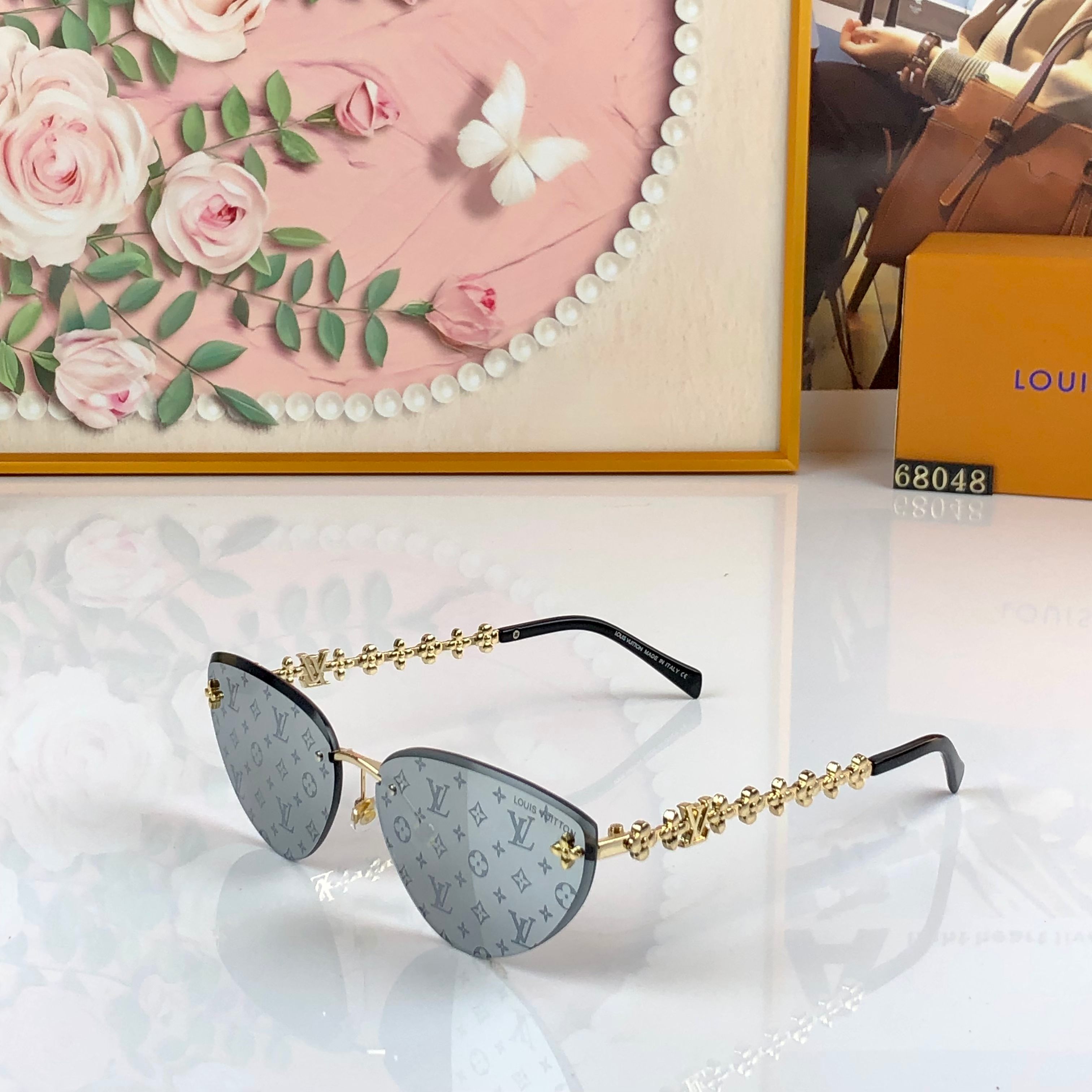 🔥🔥LOUISVUITTO*时尚新款 太阳眼镜高品质高质感百搭潮酷遮阳无框男女