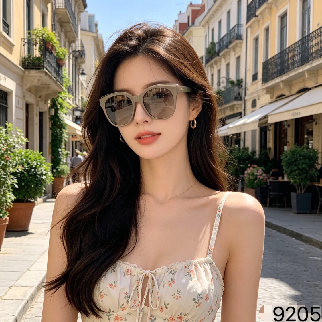 🔥🔥Dio*猫眼墨镜女时尚韩版显瘦街拍欧美复古辣妹高颜值太阳镜
