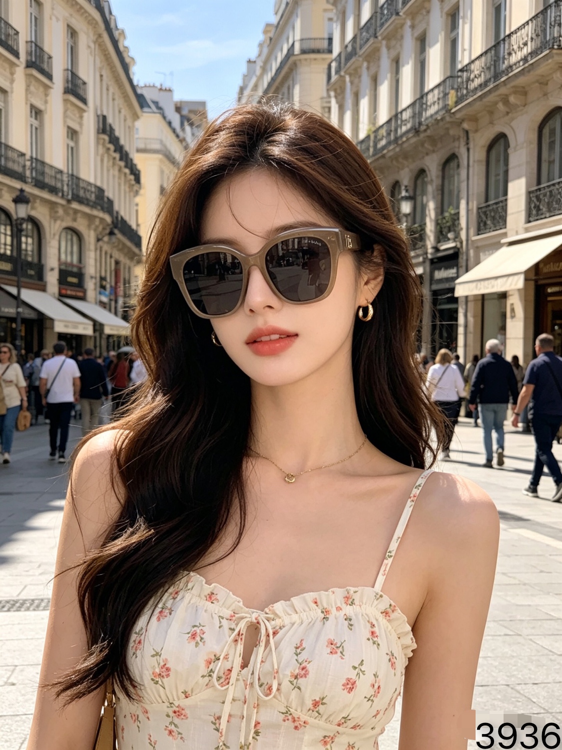 🔥🔥CHANE*2026新款韩版椭圆形猫眼墨镜复古街拍港风辣妹眼镜女潮网红太阳镜