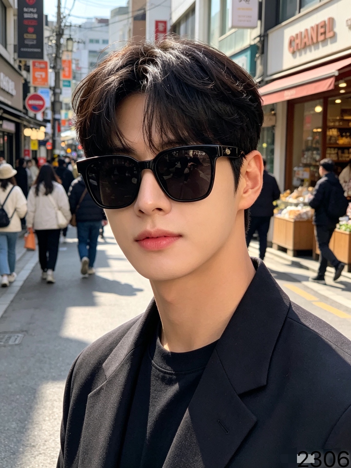 🔥🔥CHANE*新品高端品质墨镜女士2026款大框太阳眼镜潮流时尚出游防晒神器