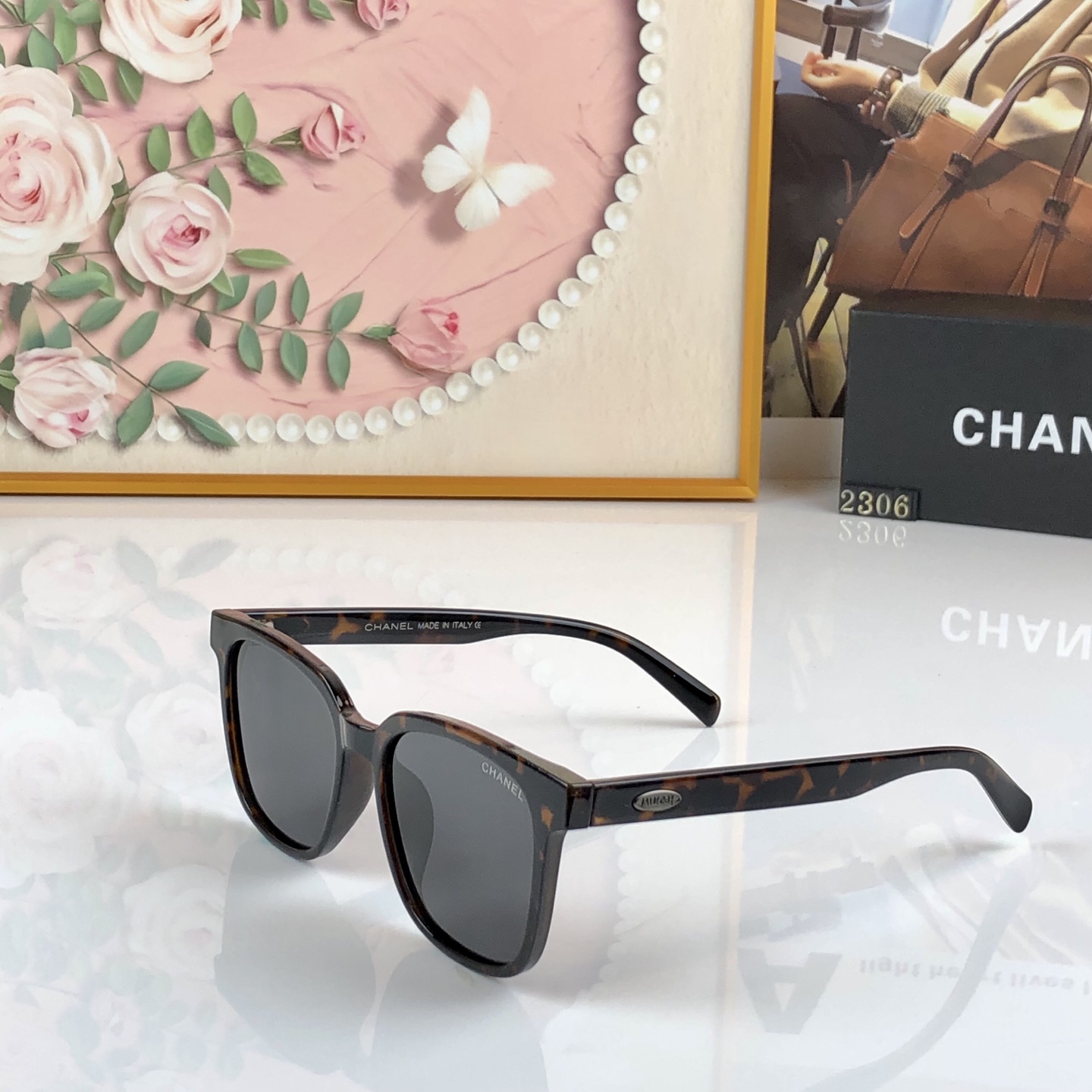 🔥🔥CHANE*新品高端品质墨镜女士2026款大框太阳眼镜潮流时尚出游防晒神器