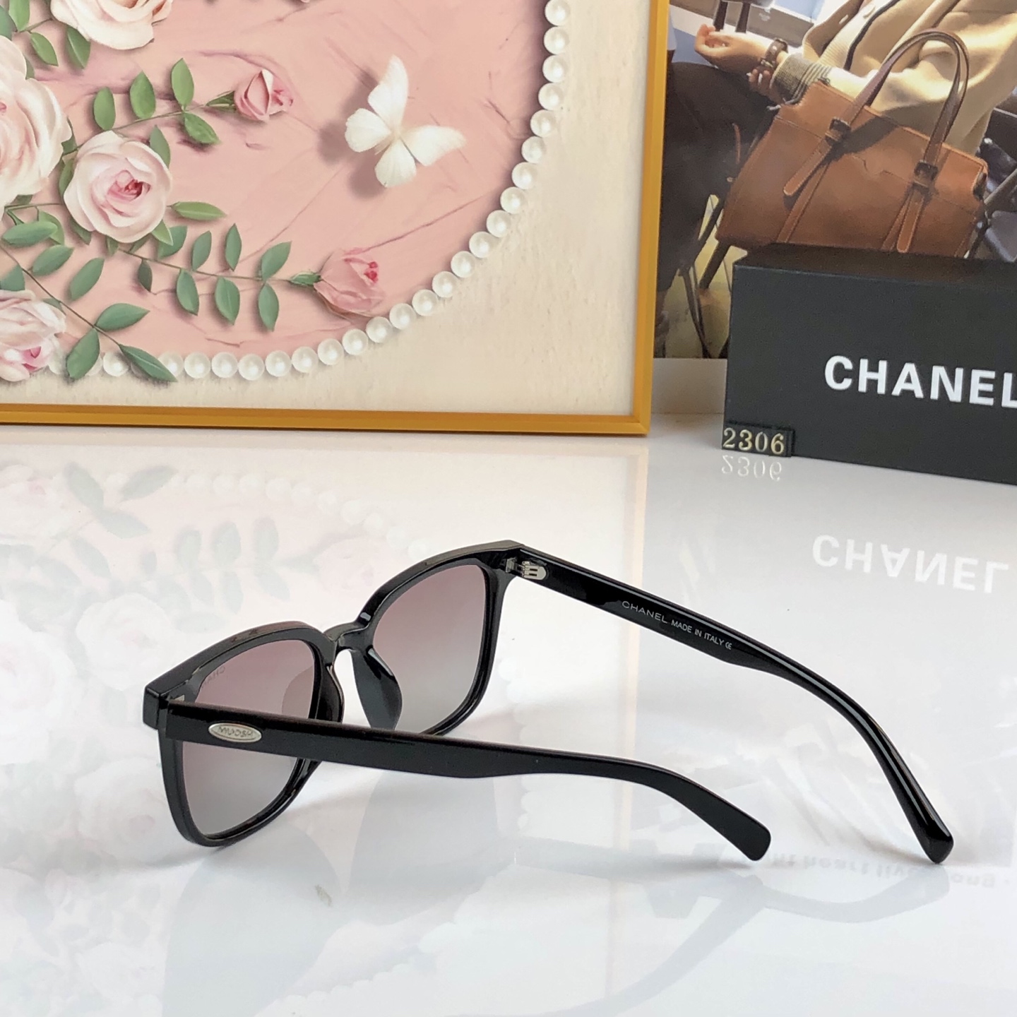 🔥🔥CHANE*新品高端品质墨镜女士2026款大框太阳眼镜潮流时尚出游防晒神器