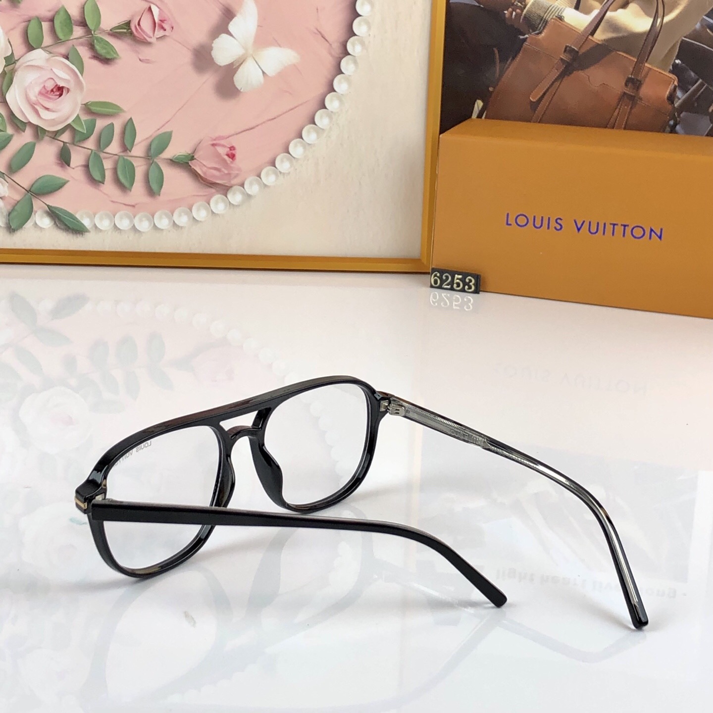 🔥🔥LOUISVUITTO*新款复古双梁眼镜架男款眼镜框女潮流街拍欧美时尚眼镜框