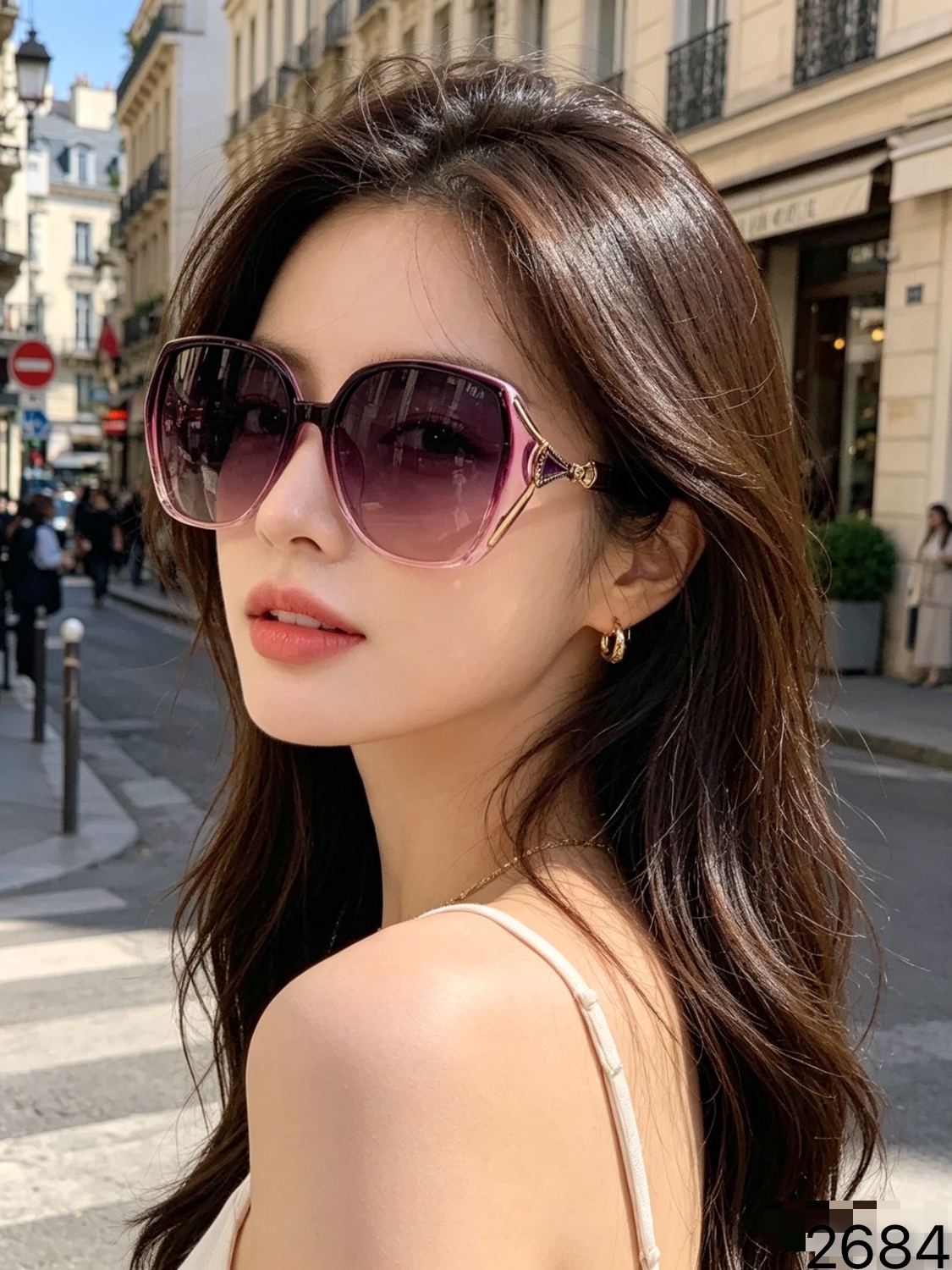 🔥🔥CHANE*新款大框眼镜素颜个性时尚显瘦防晒太阳镜防紫外线墨镜潮女太阳镜