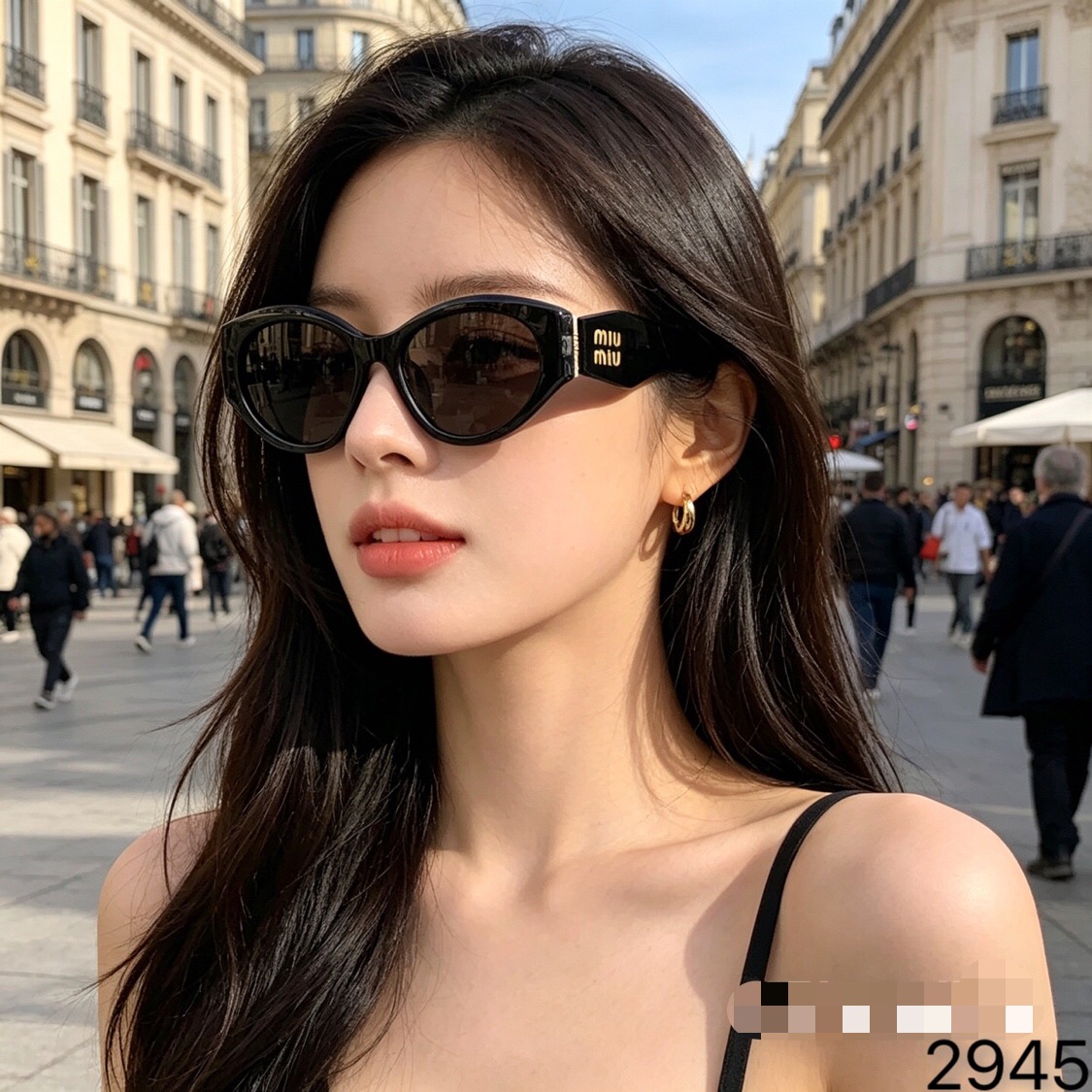 🔥🔥miumi*猫眼墨镜女款适合方圆脸显脸小时髦复古太阳眼镜防紫外线