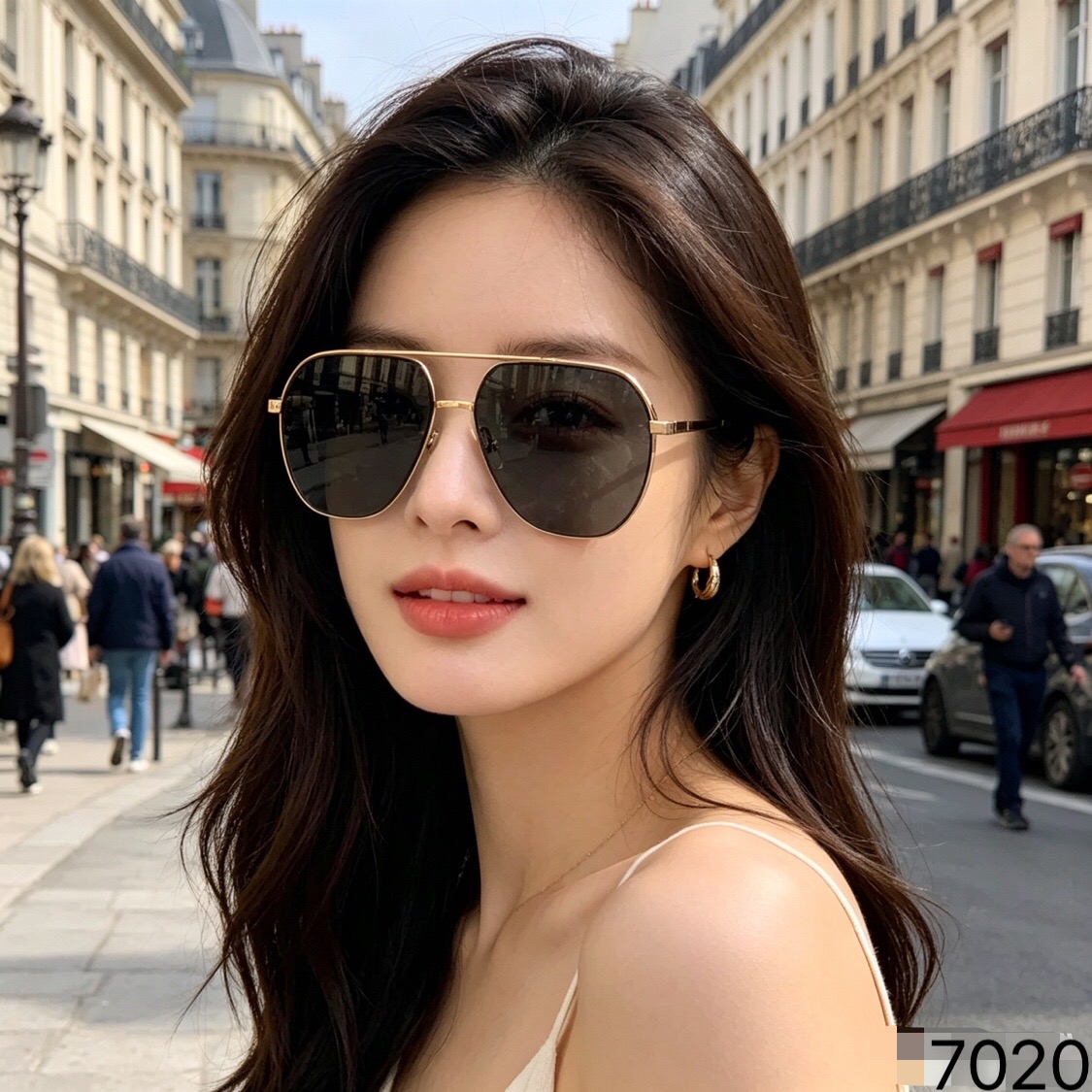 🔥🔥LOUISVUITTO*太阳镜欧美金属双梁时尚潮流墨镜男女防紫外线太阳眼镜