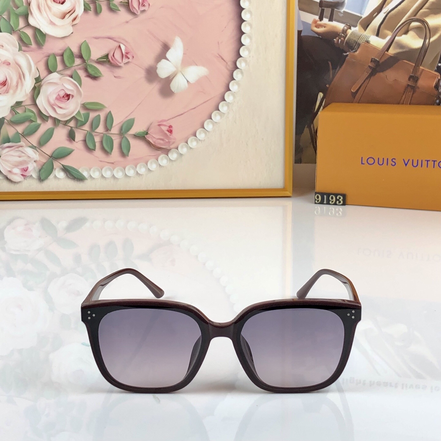 。。LOUISVUITTO*时尚太阳镜韩版网红显脸小街拍潮流防紫外线太阳镜