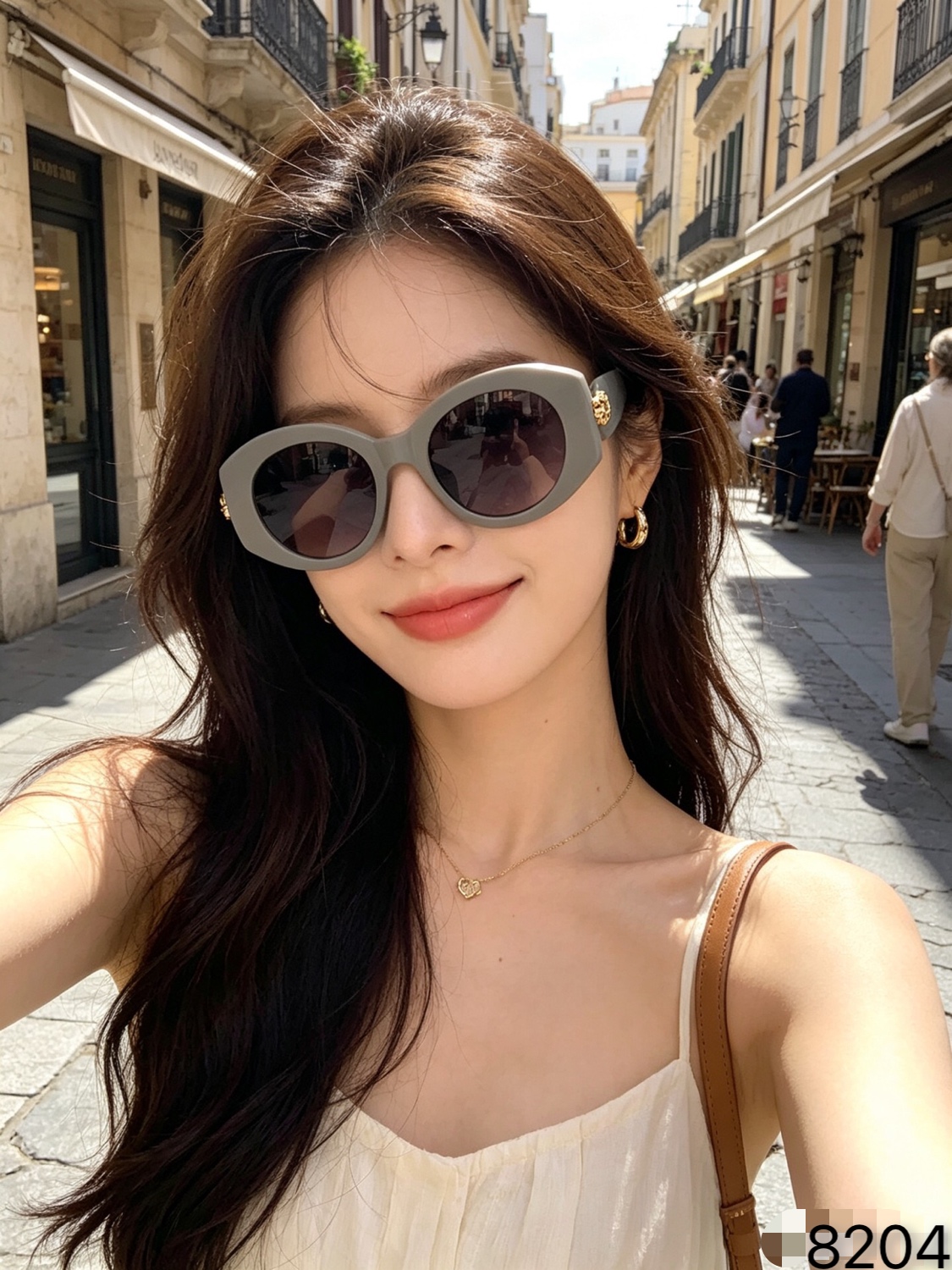 。。新款时尚太阳眼镜户外遮阳眼镜女金属蛇头墨镜