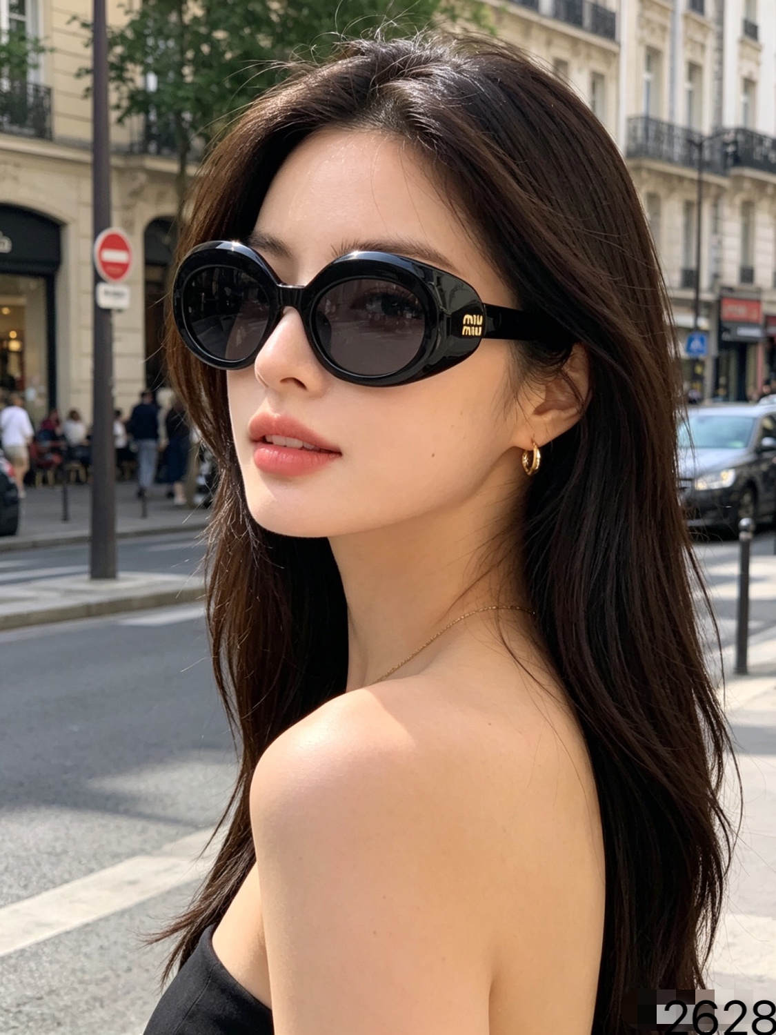 NO:865894,miumi*Zhao Jinmai's same style oval sunglasses for women black French retro high-end sunshade and windproof sunglasses glasses sunglasses sunglasses, glasses, miumiu19860909miumi*赵今麦同款椭圆形墨镜女黑色法式复古高级感遮阳防风太阳眼镜眼镜墨镜太阳镜,眼镜,miumiu,glasses