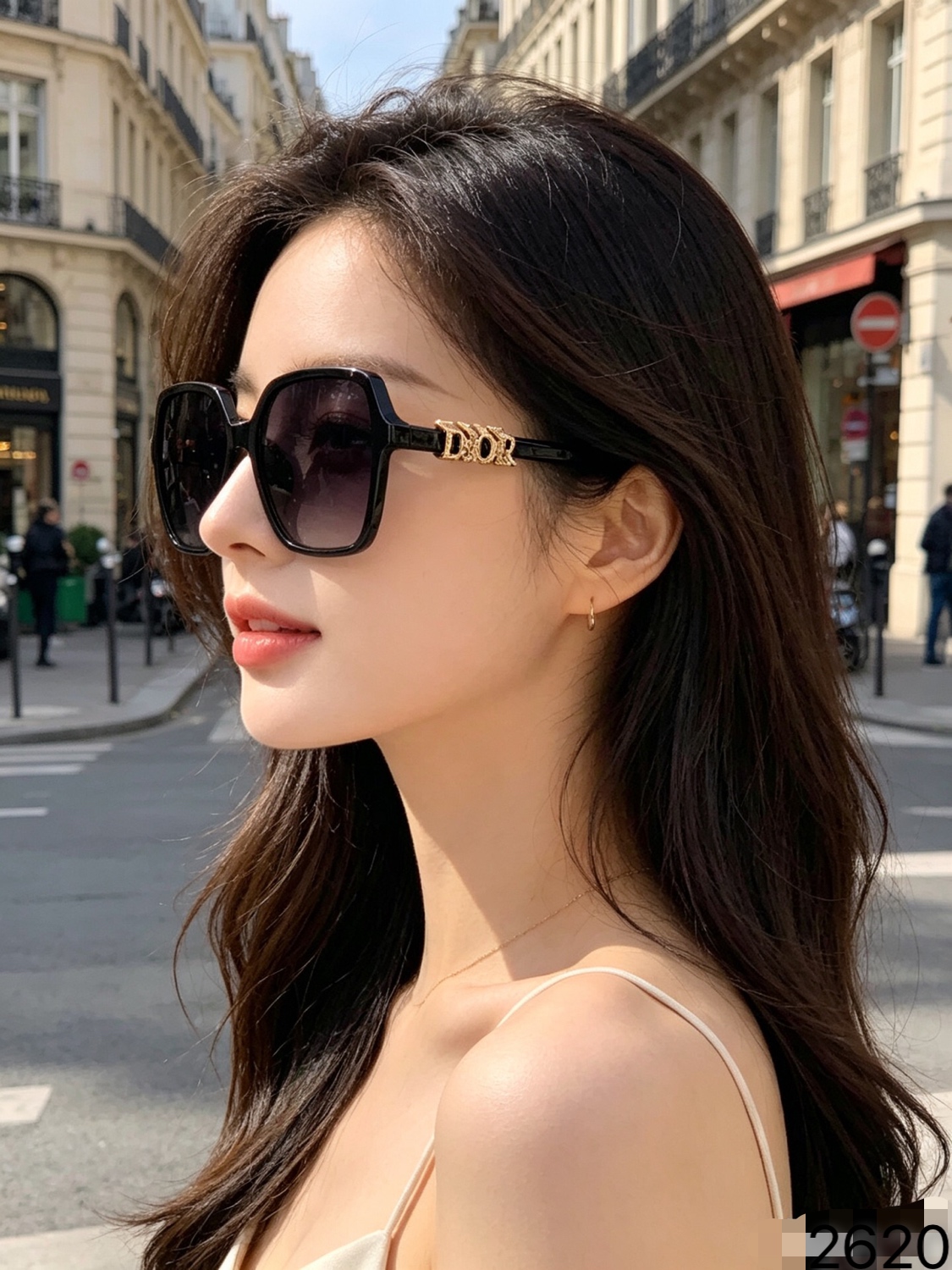 。Dio*2026韩版女士新款墨镜时尚ins网红款眼镜防紫外线圆形太阳镜女潮