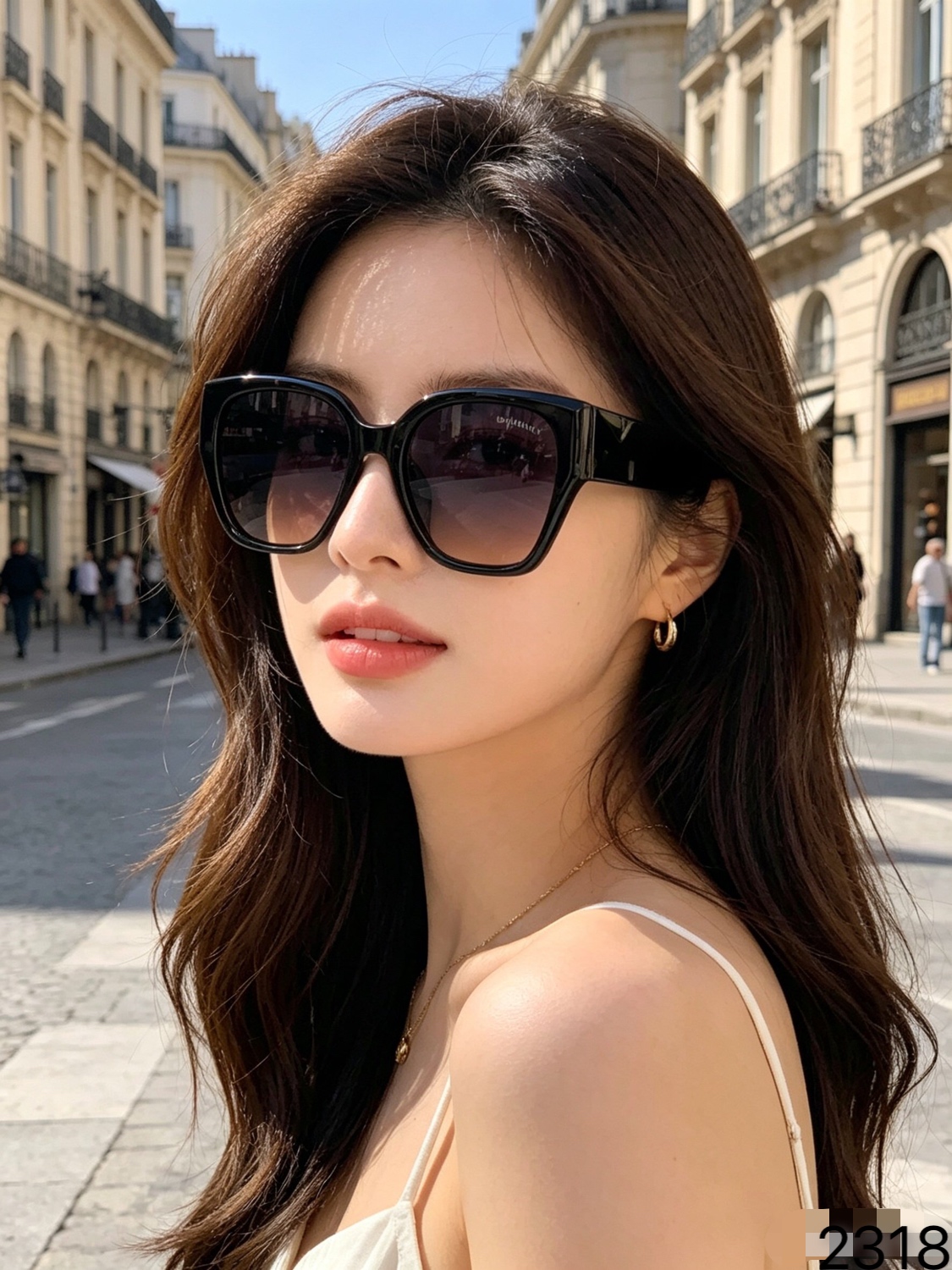 。CHANE*墨镜女潮高级感2026新款韩版百搭方圆脸显瘦太阳眼镜防紫外线街拍